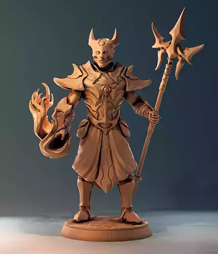 3D Print Tabletop Sculpture - Ember Sanctifier 