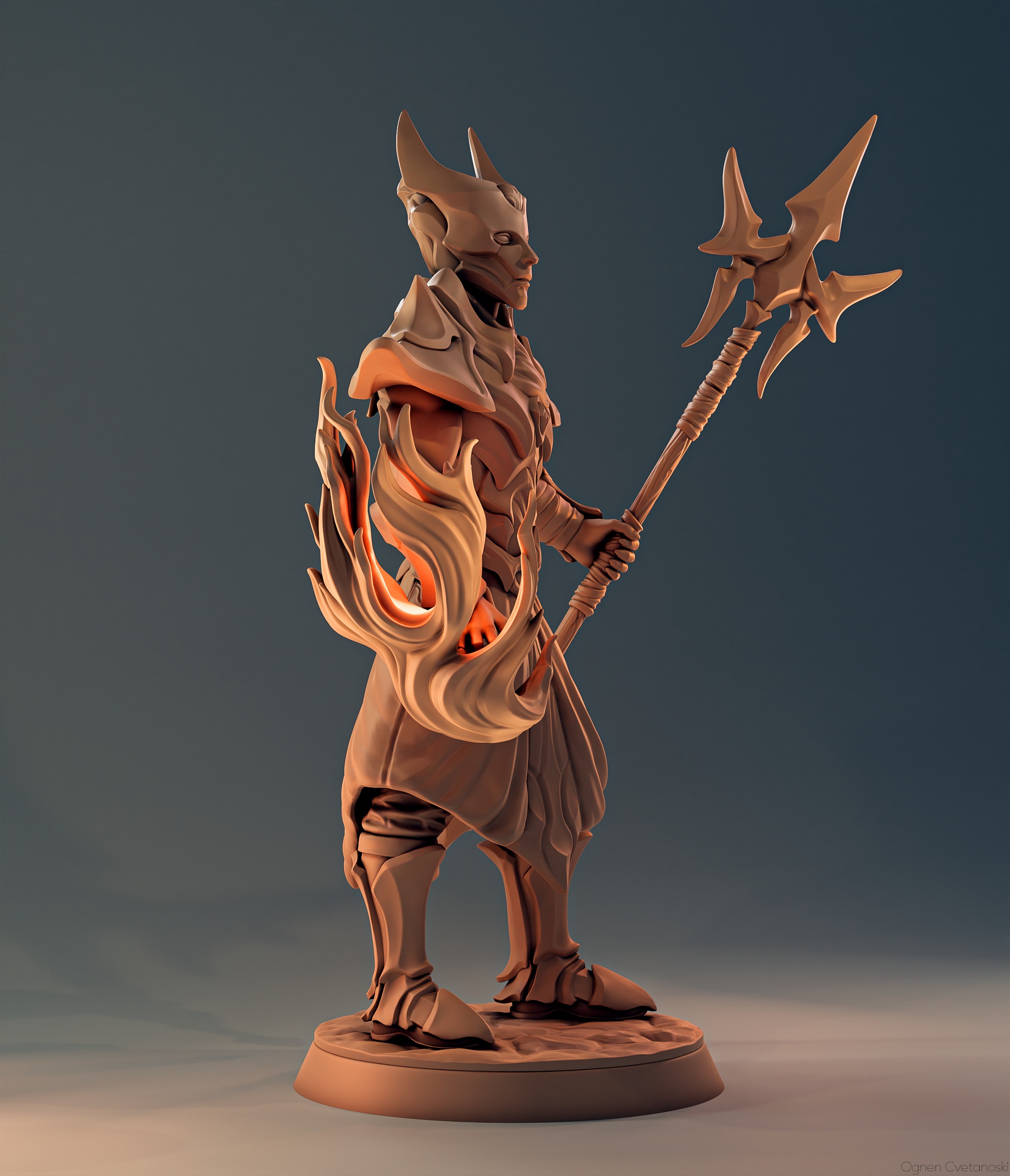 3D Print Tabletop Sculpture - Ember Sanctifier 3D print model_4
