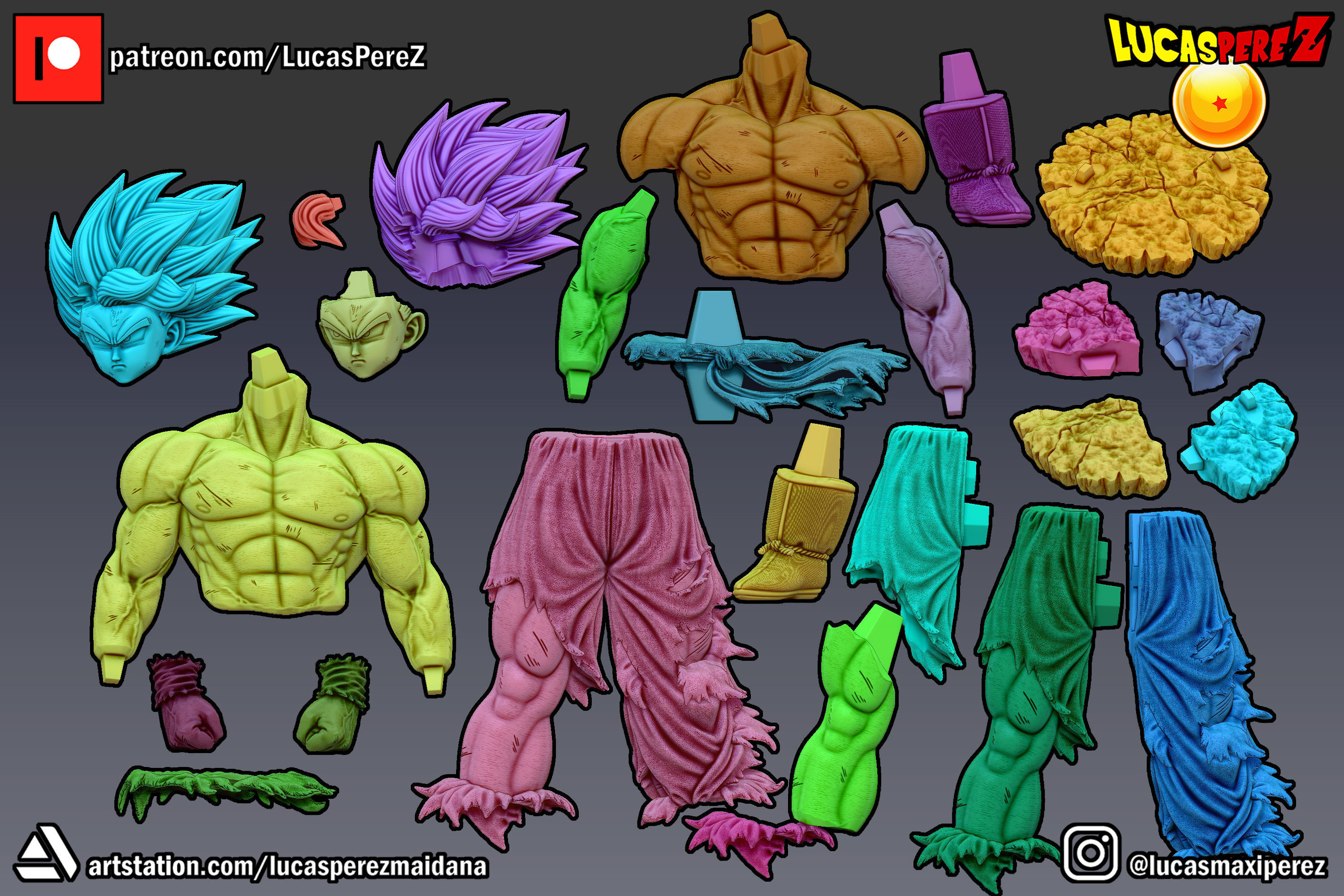 GOKU NAMEK  3D print model_34