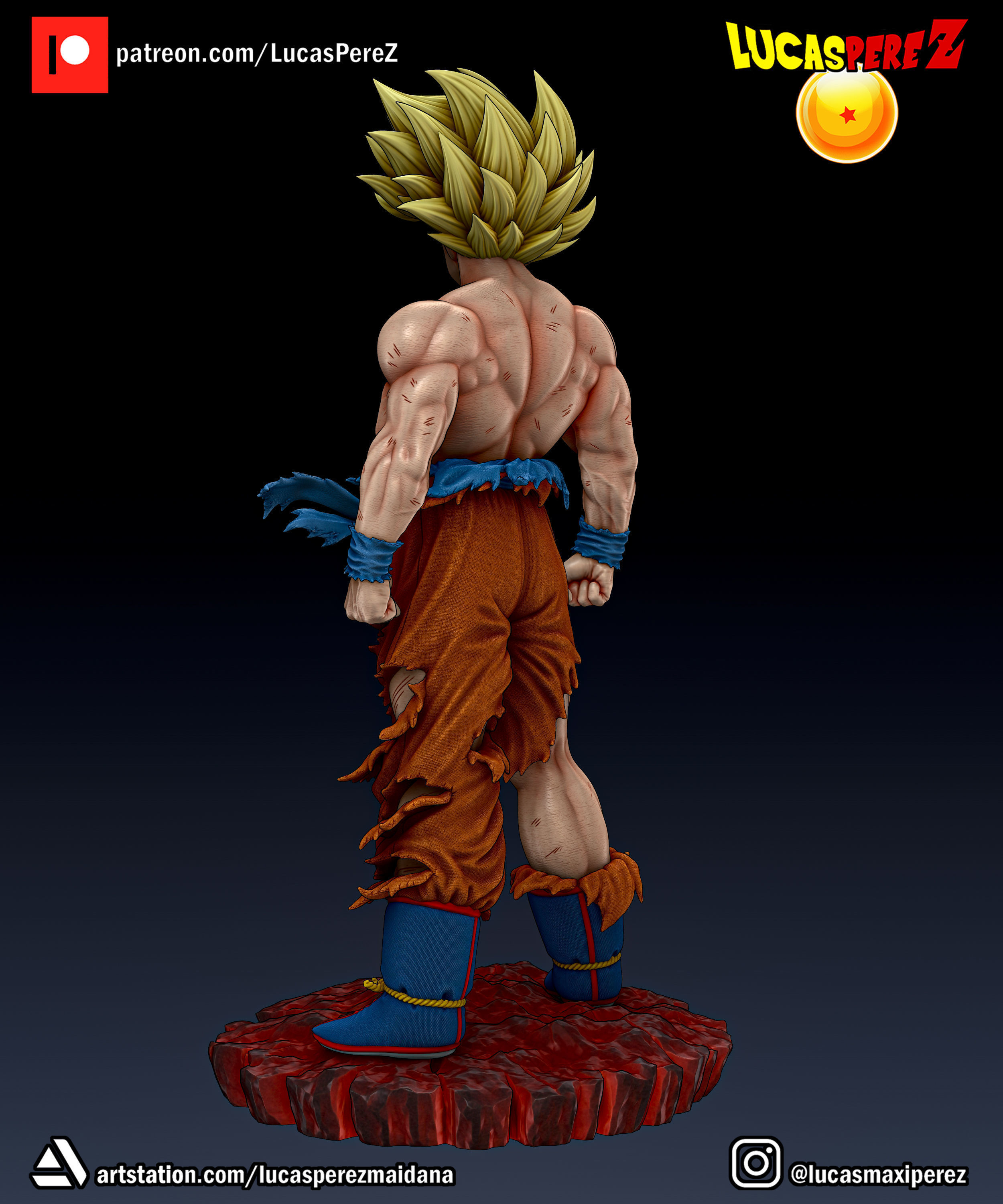 GOKU NAMEK  3D print model_5
