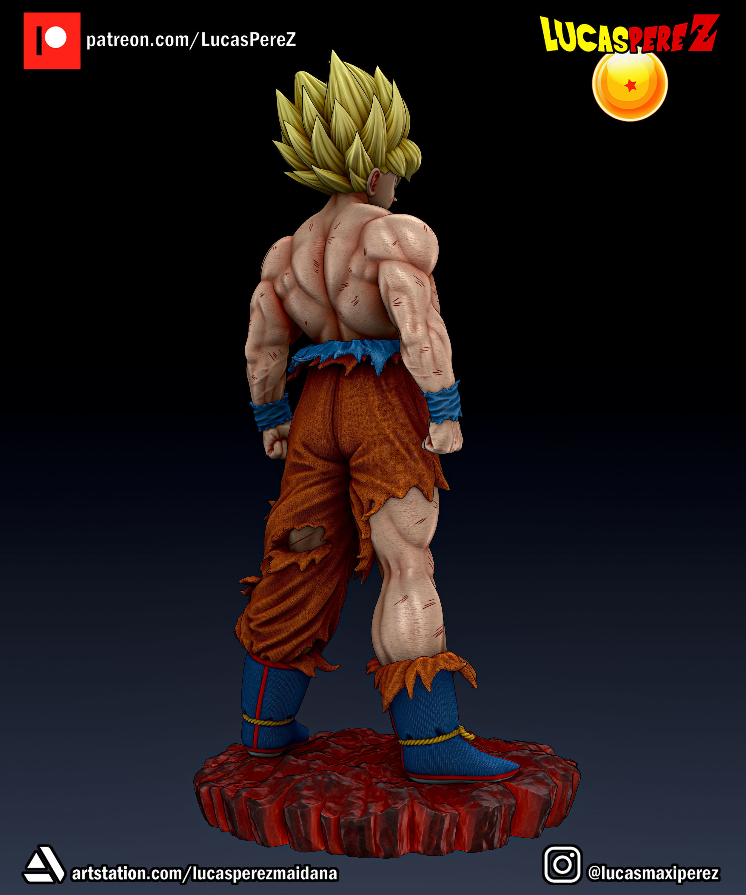 GOKU NAMEK  3D print model_7