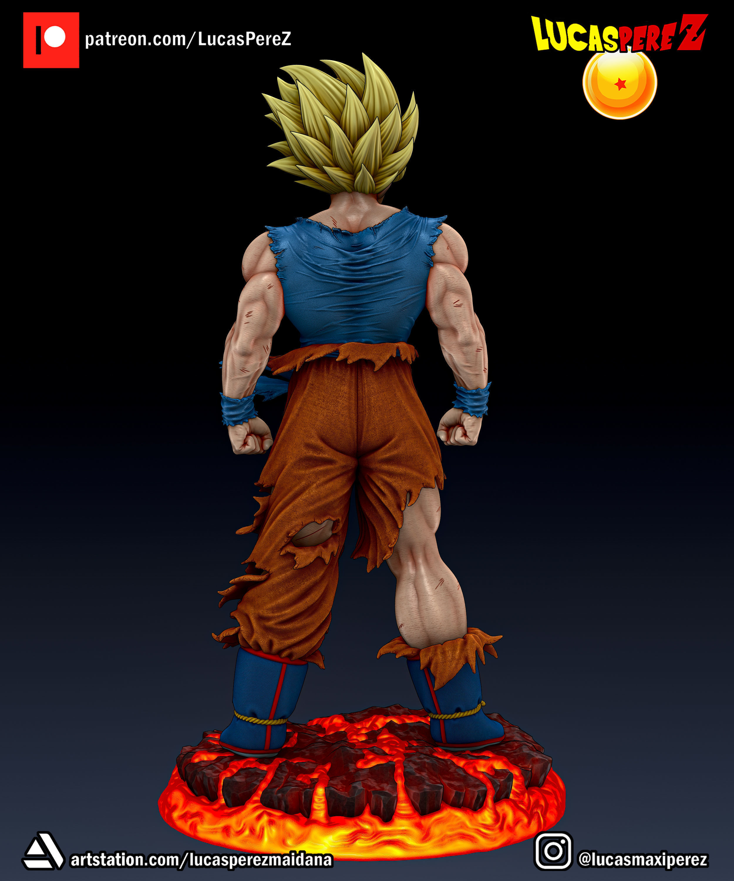 GOKU NAMEK  3D print model_14