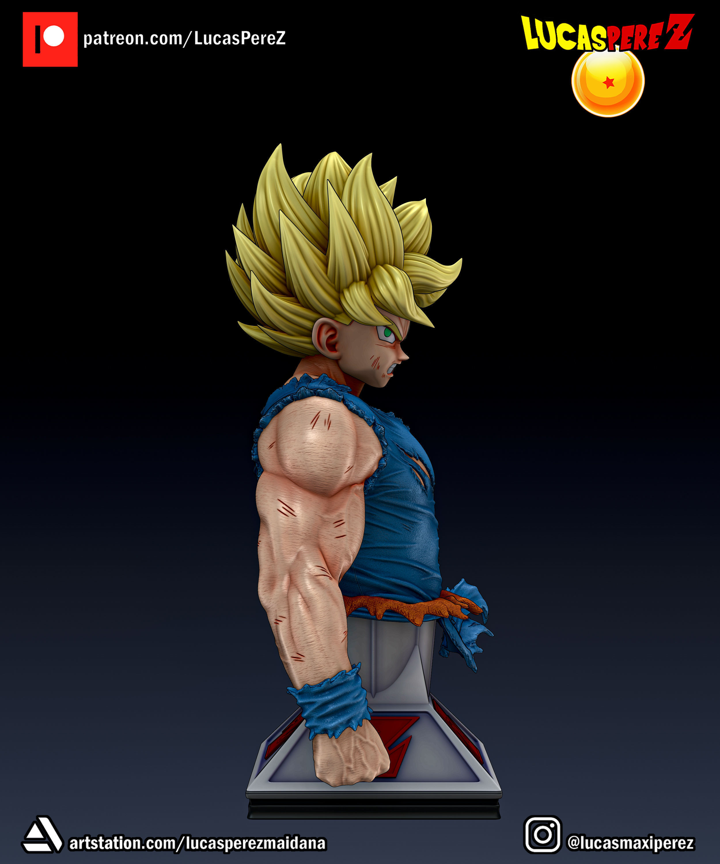 GOKU NAMEK  3D print model_32