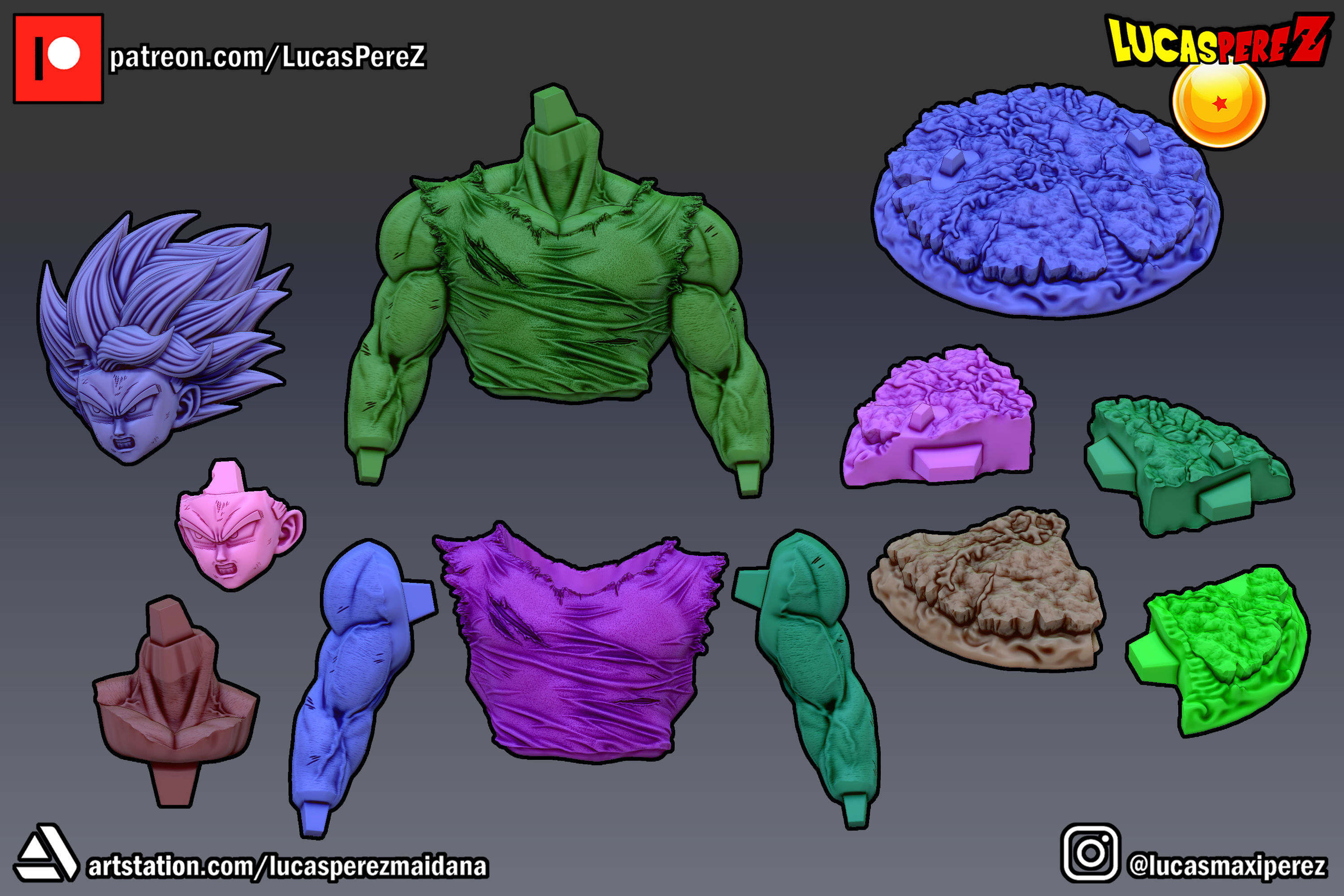 GOKU NAMEK  3D print model_36