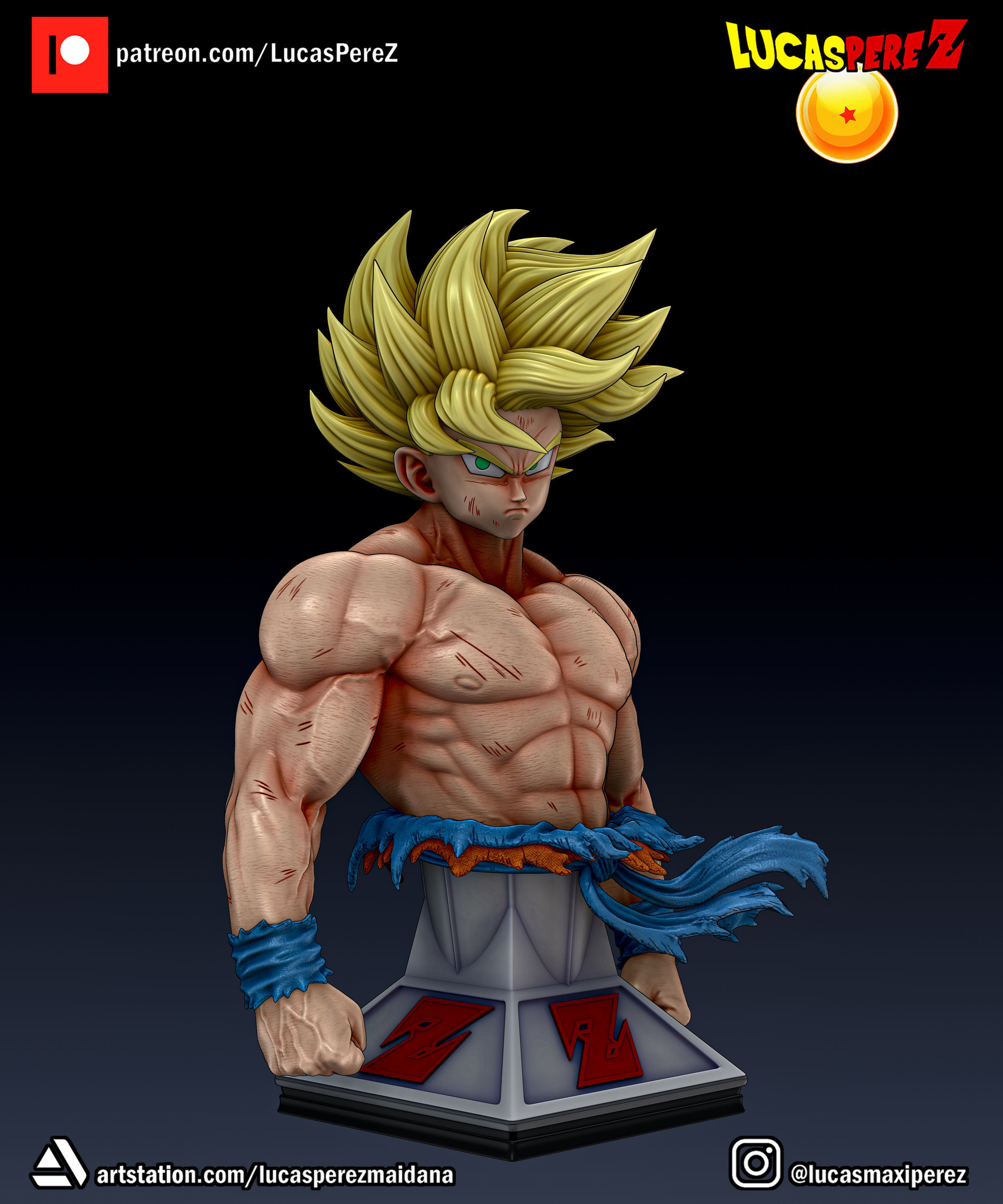 GOKU NAMEK  3D print model_17