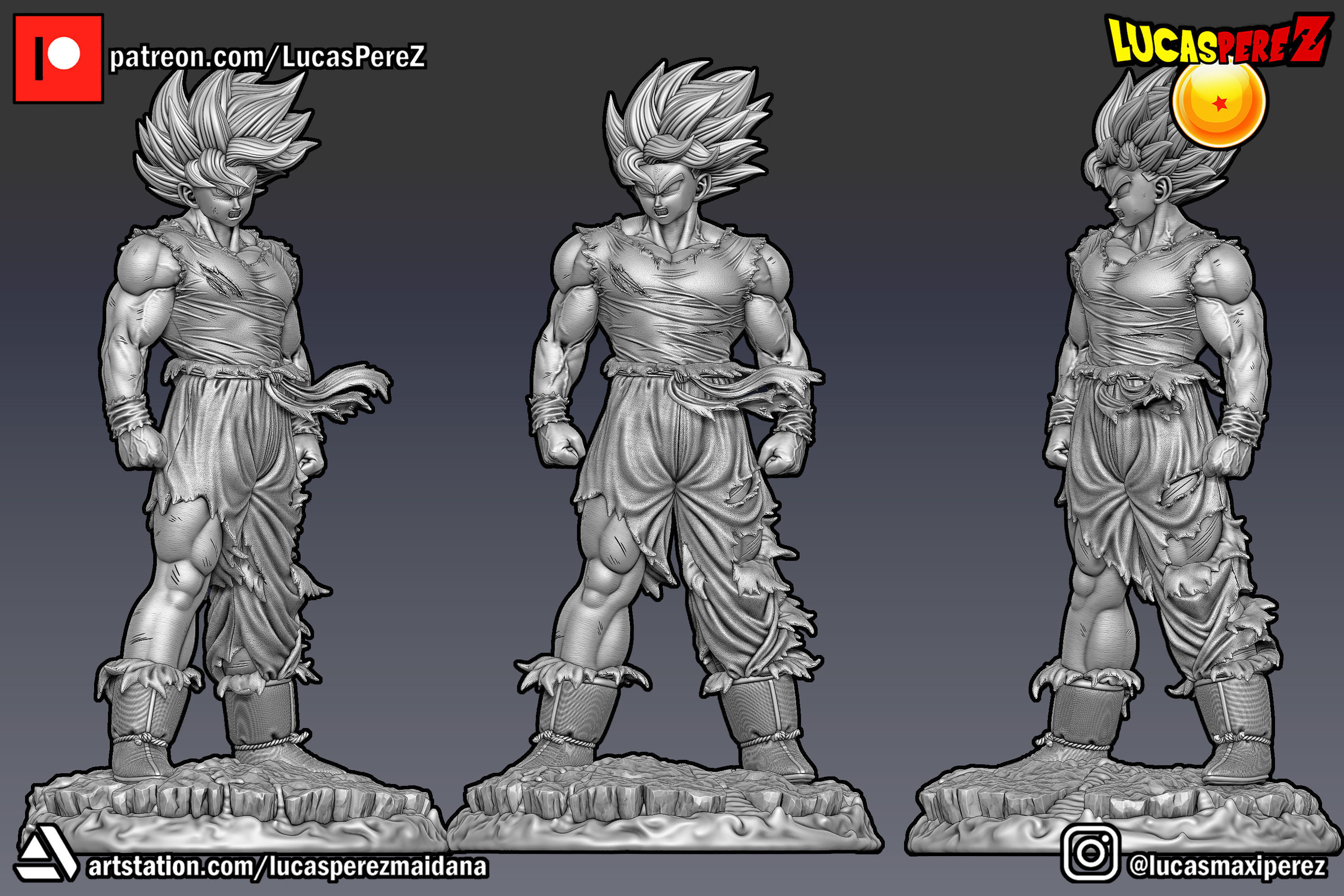 GOKU NAMEK  3D print model_38