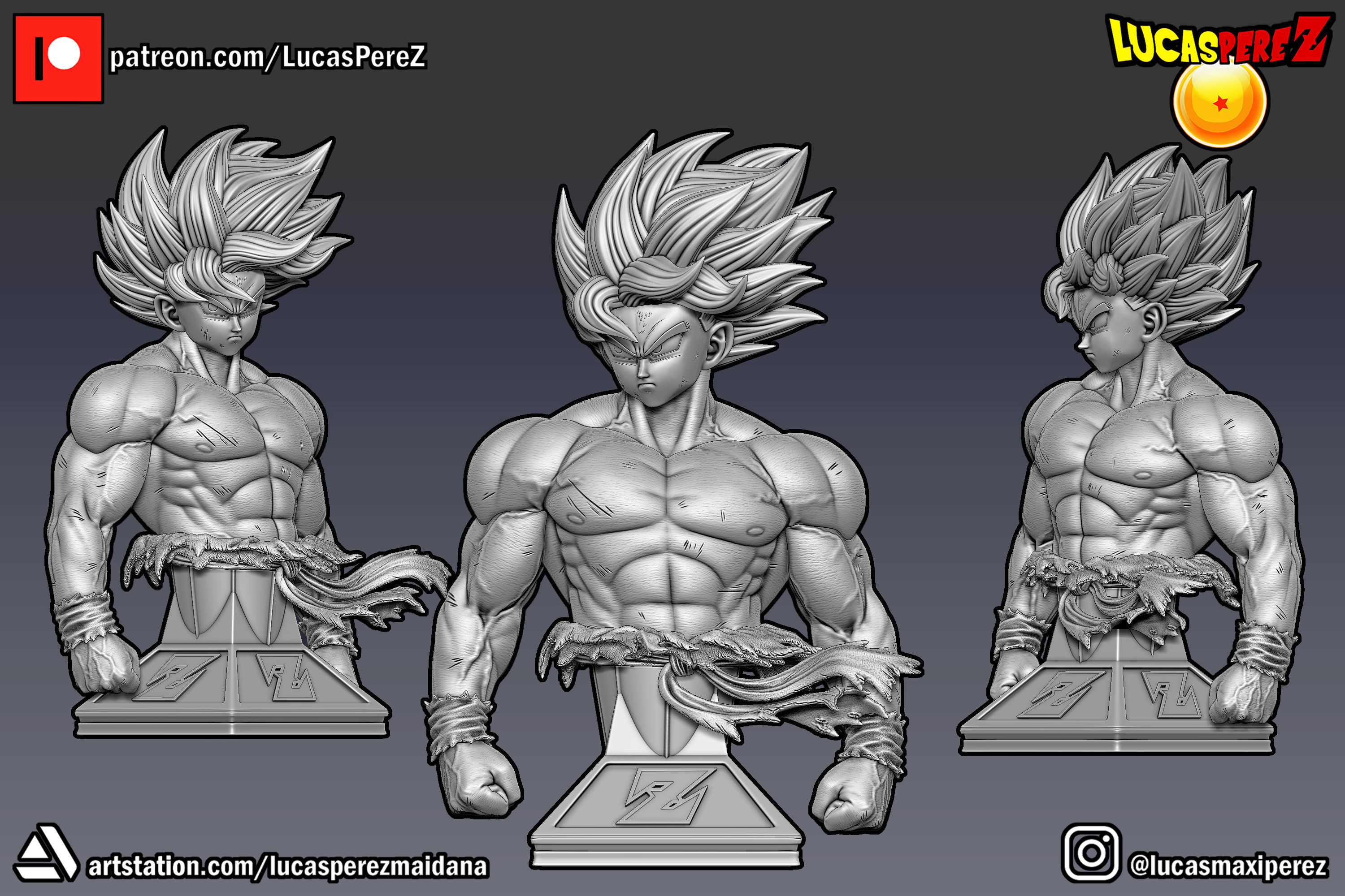 GOKU NAMEK  3D print model_39