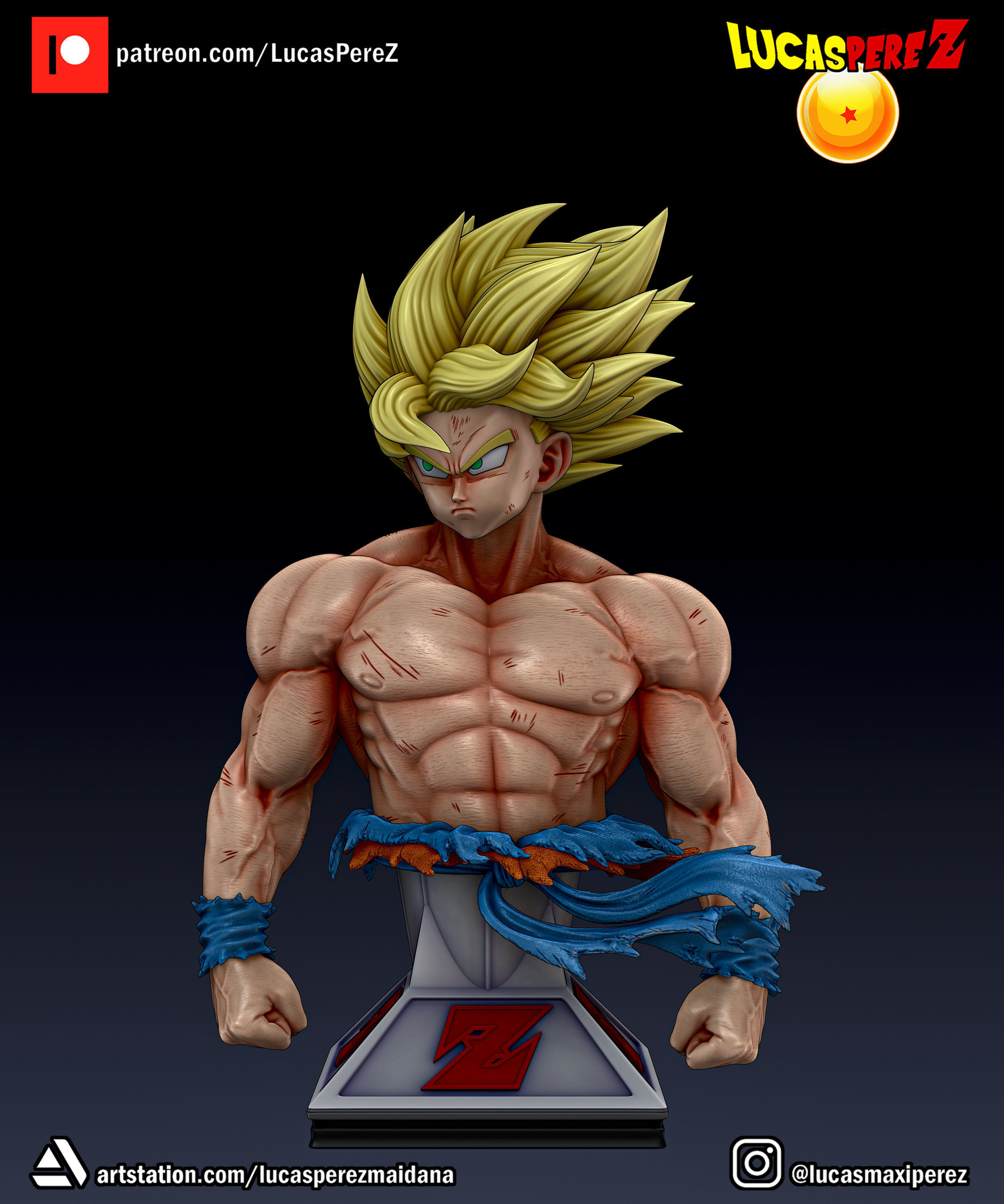 GOKU NAMEK  3D print model_18