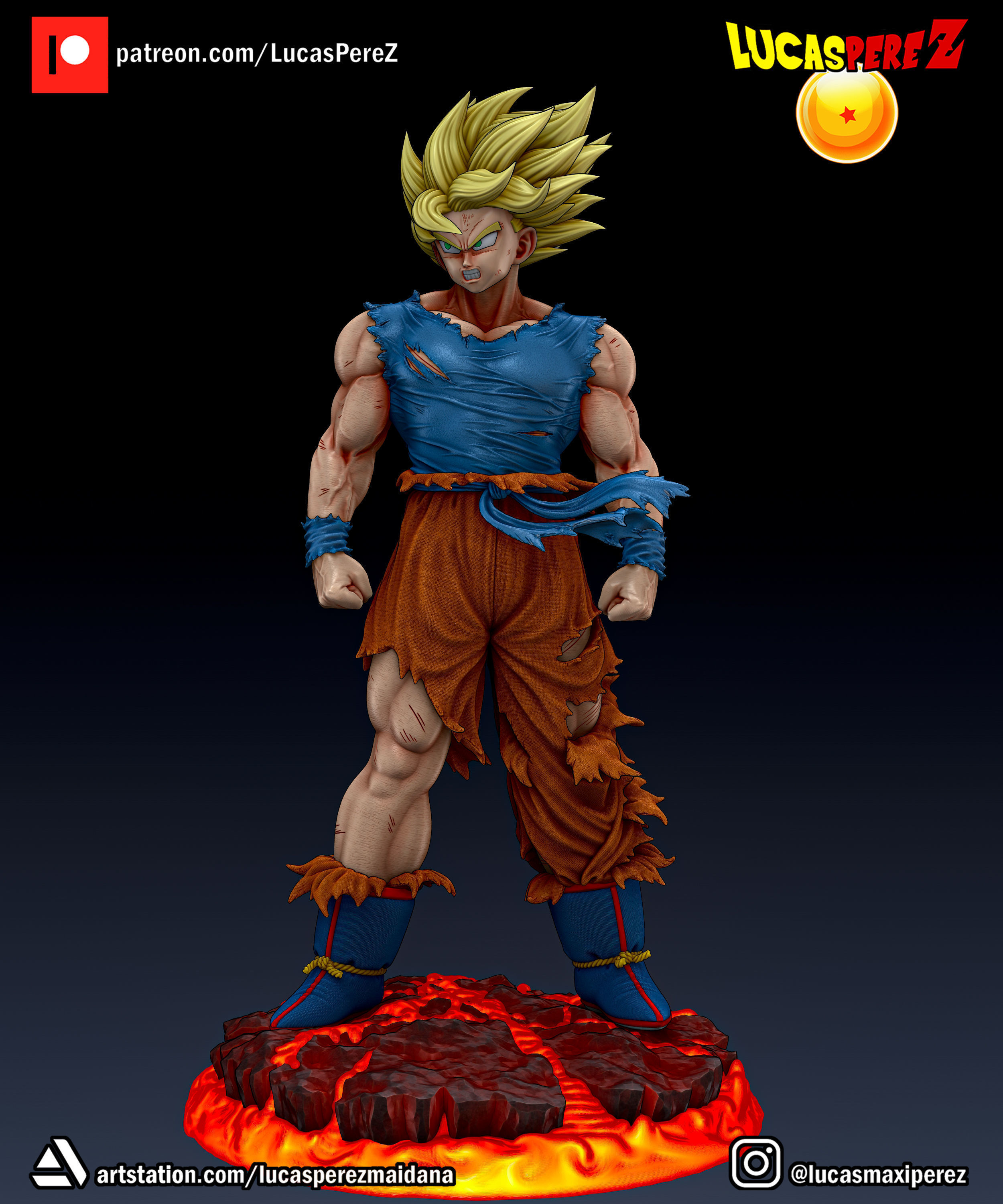 GOKU NAMEK  3D print model_10
