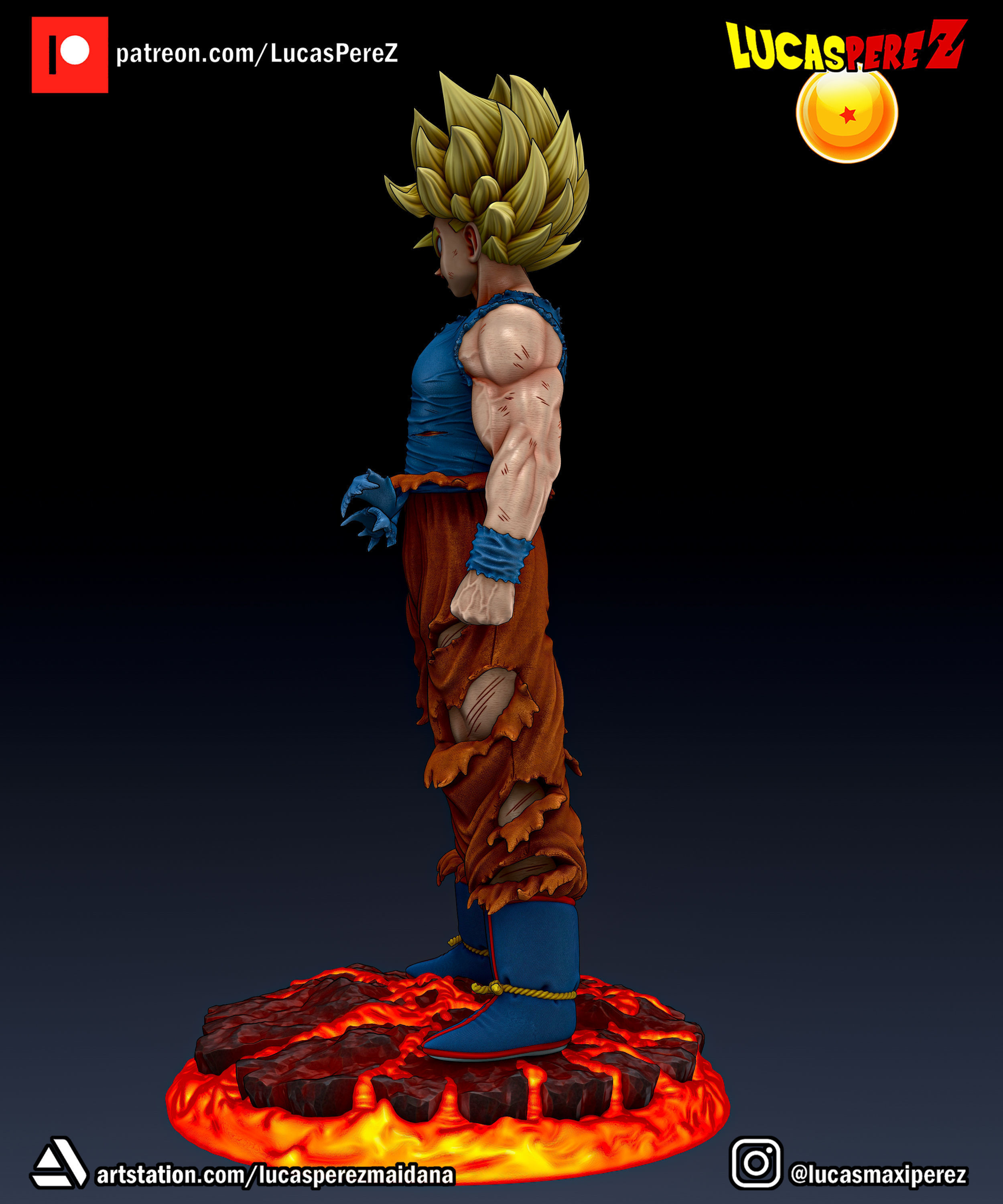 GOKU NAMEK  3D print model_12