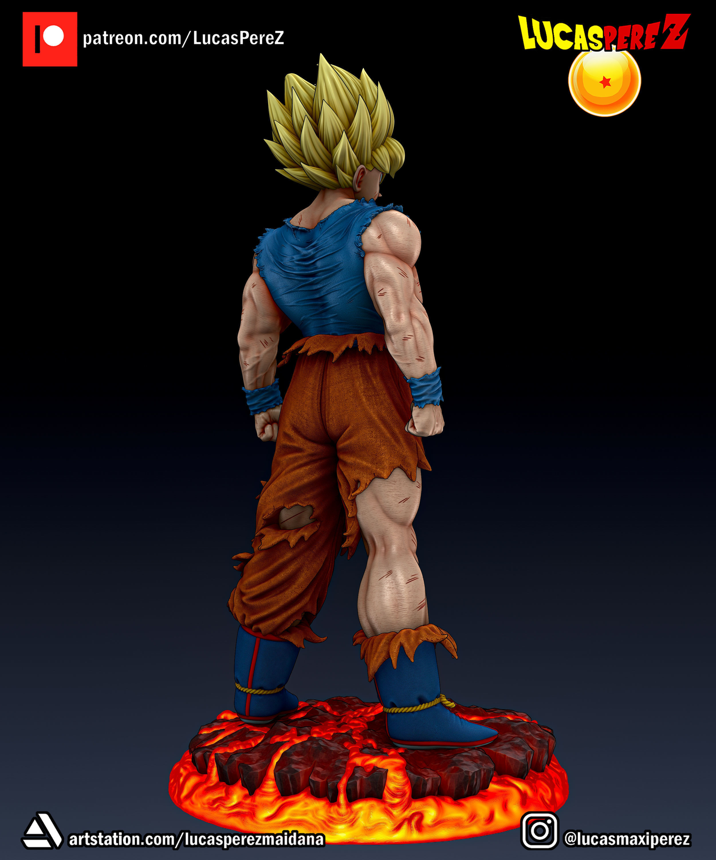 GOKU NAMEK  3D print model_15