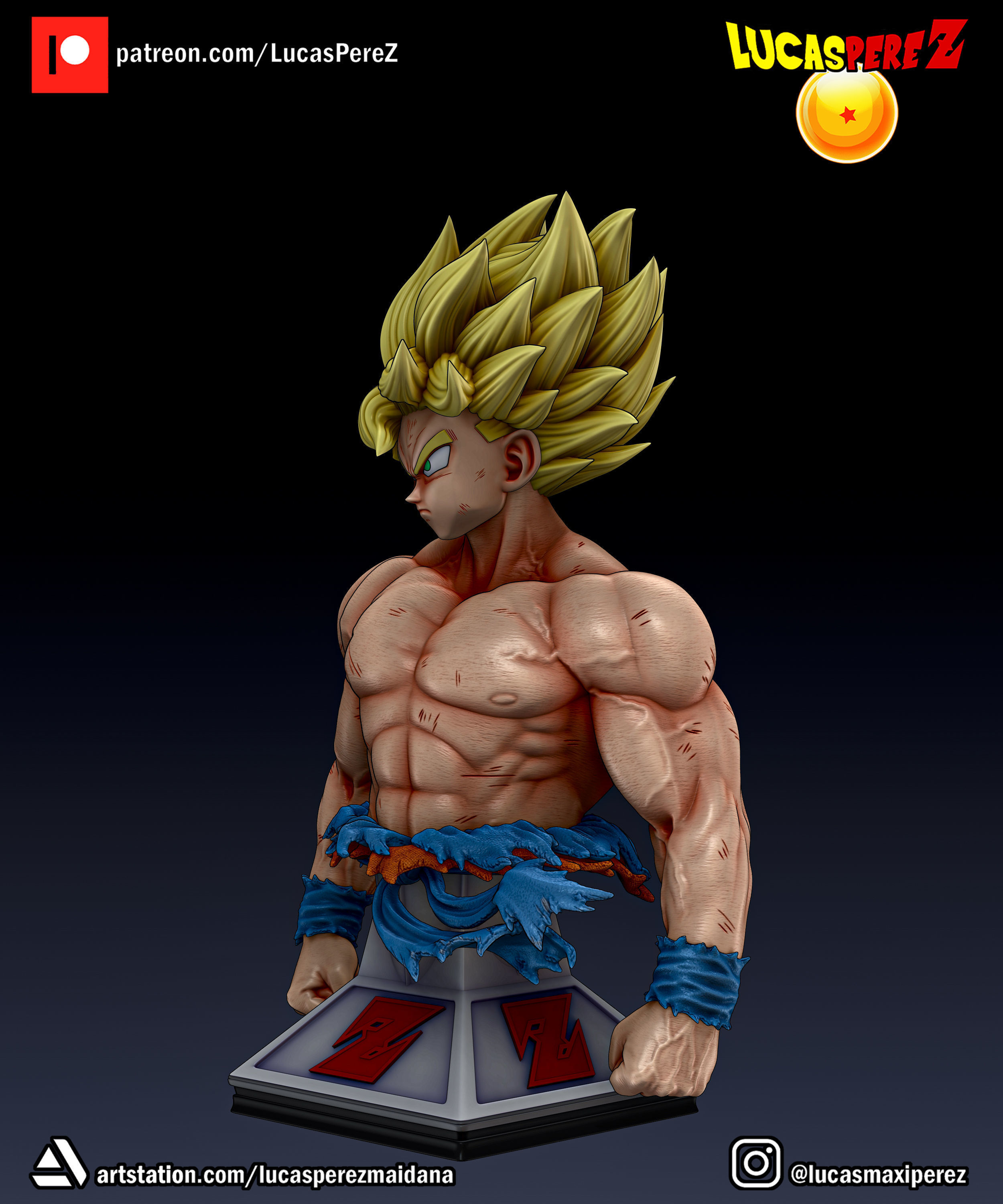GOKU NAMEK  3D print model_19