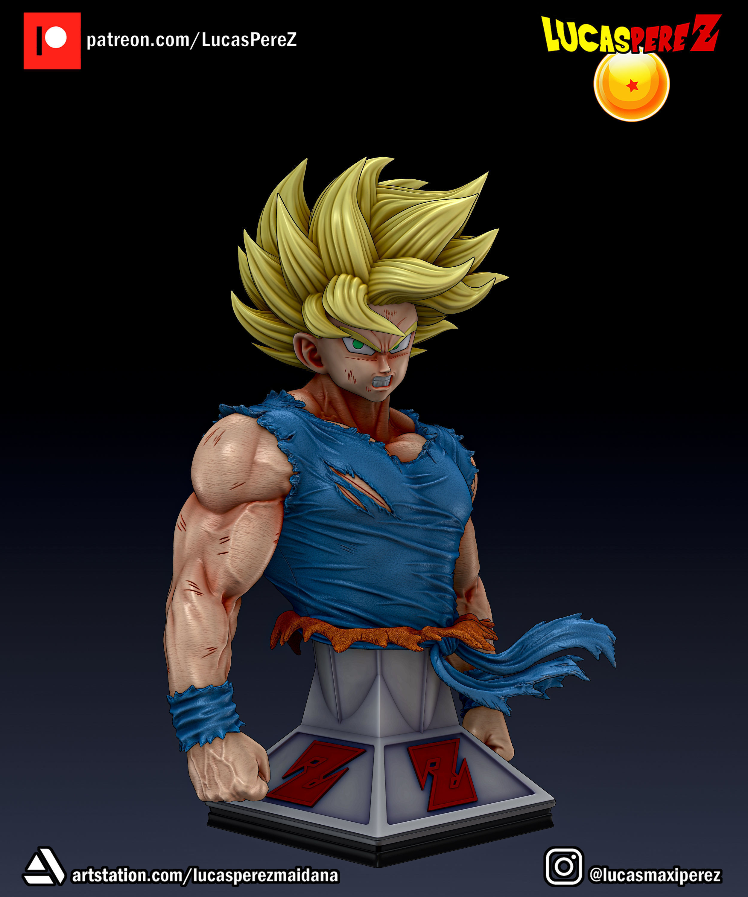 GOKU NAMEK  3D print model_25