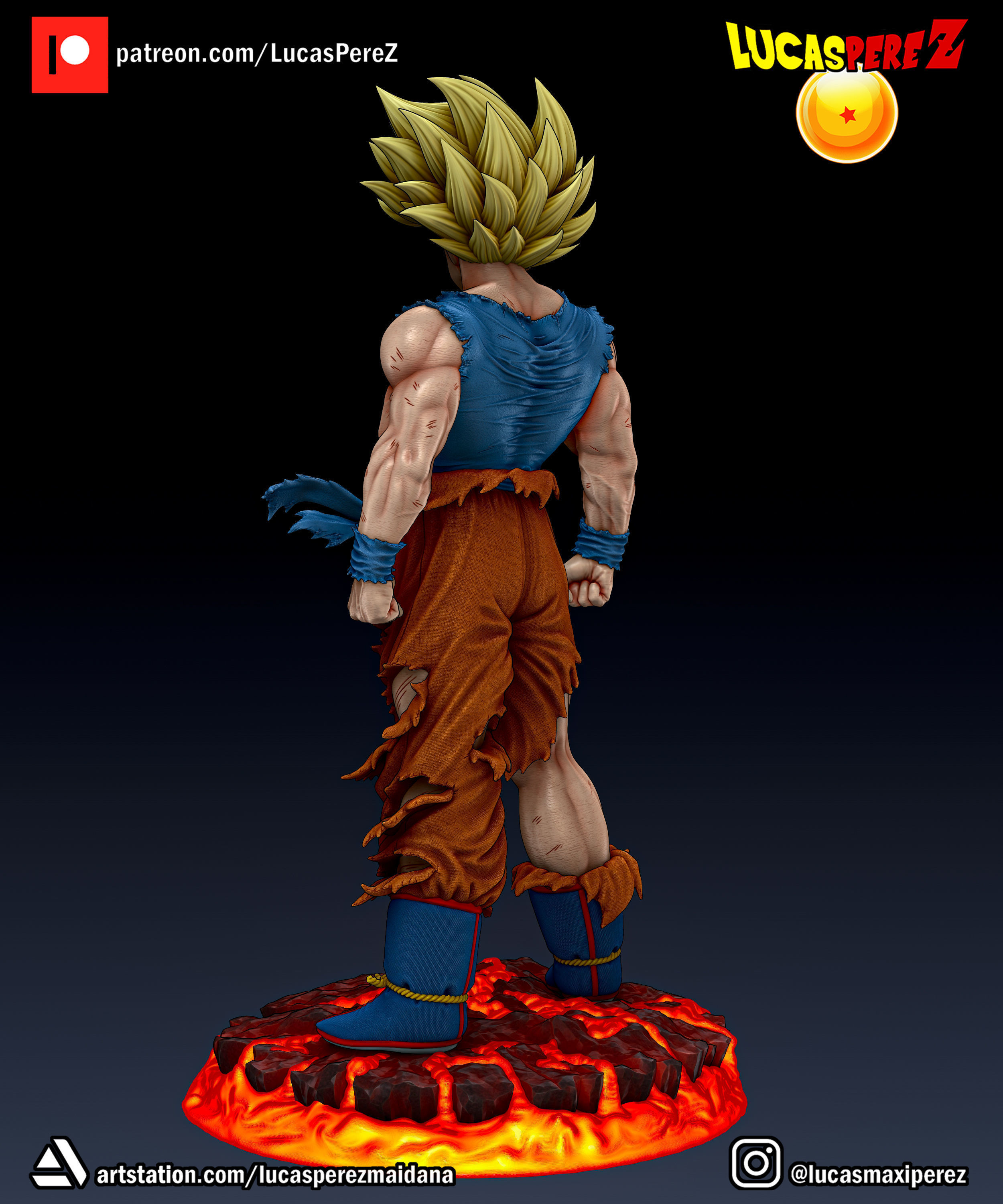 GOKU NAMEK  3D print model_13