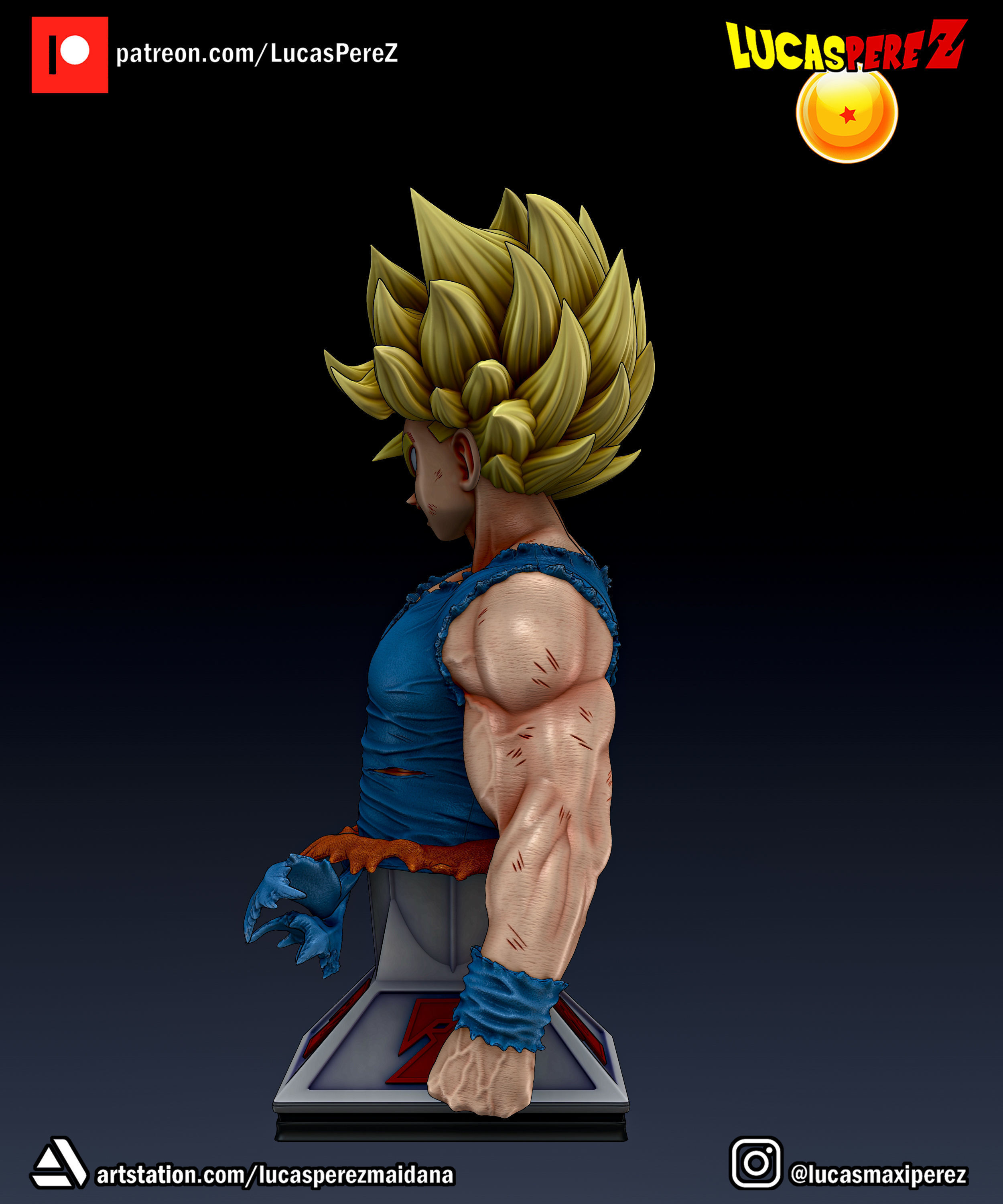 GOKU NAMEK  3D print model_28