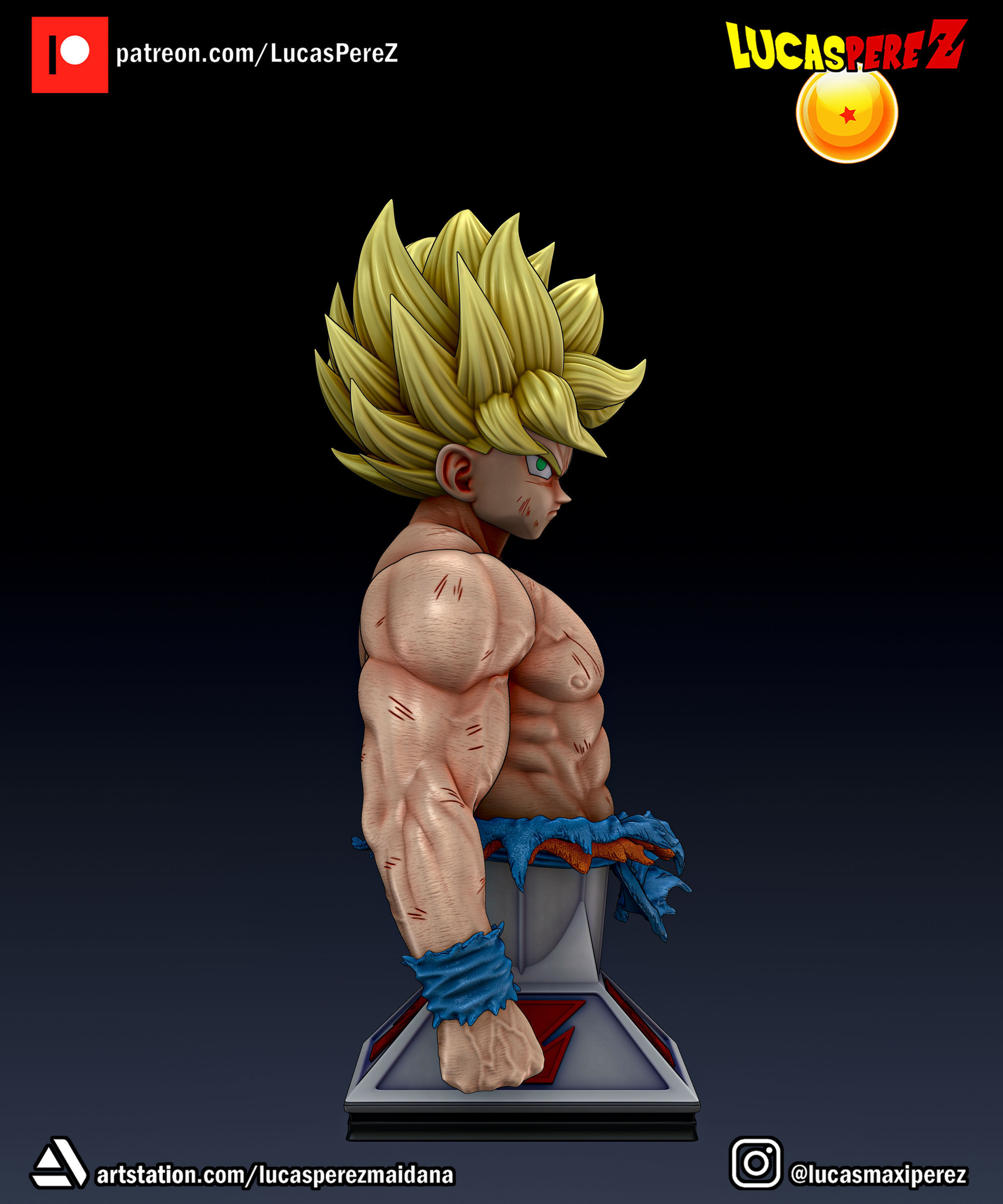 GOKU NAMEK  3D print model_24