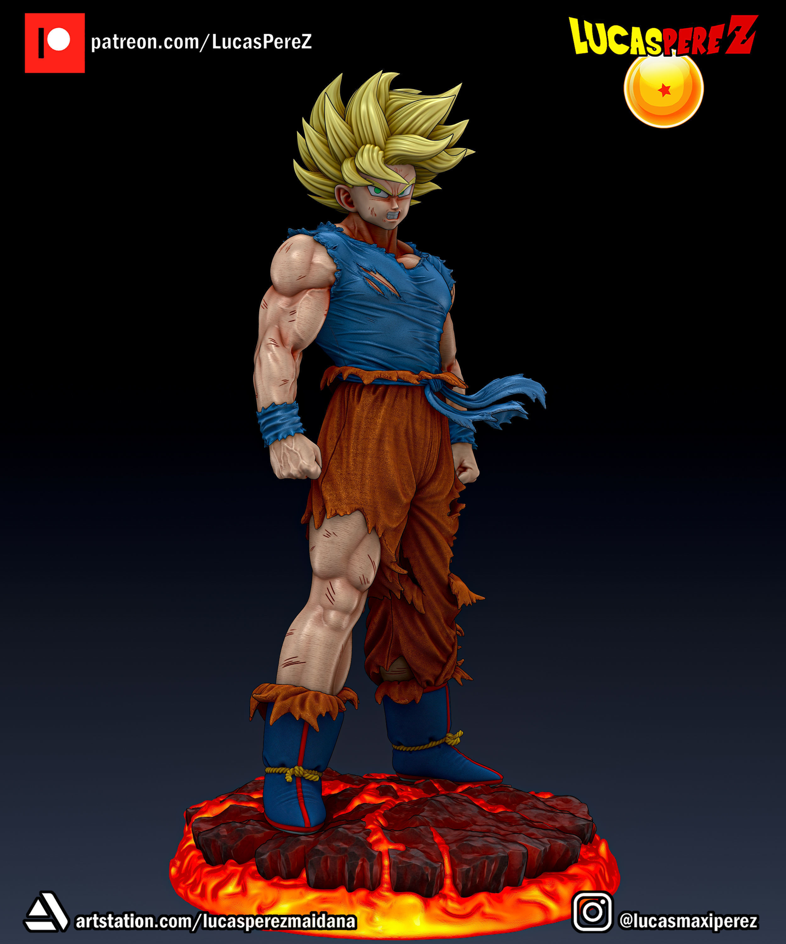 GOKU NAMEK  3D print model_9