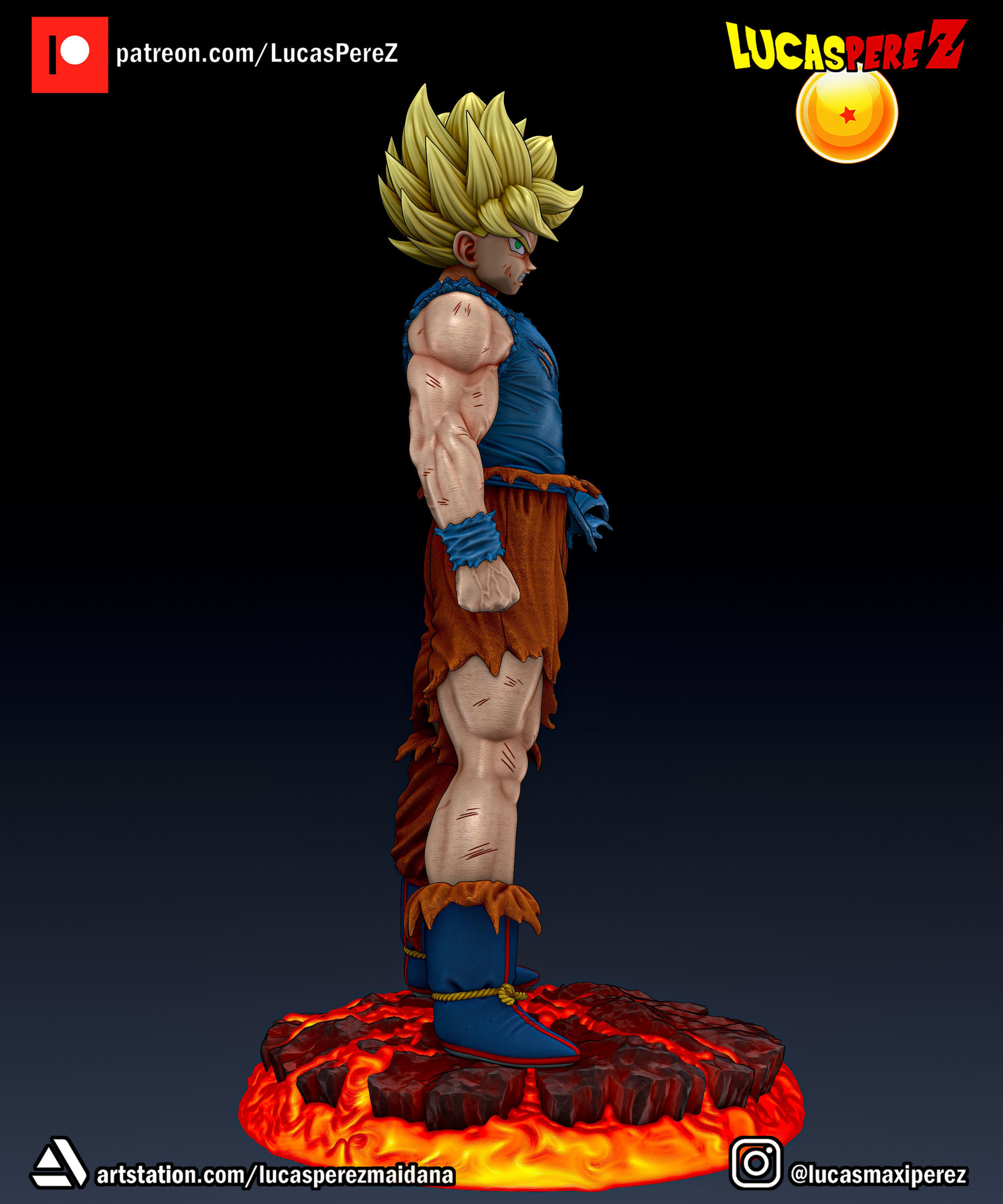 GOKU NAMEK  3D print model_16