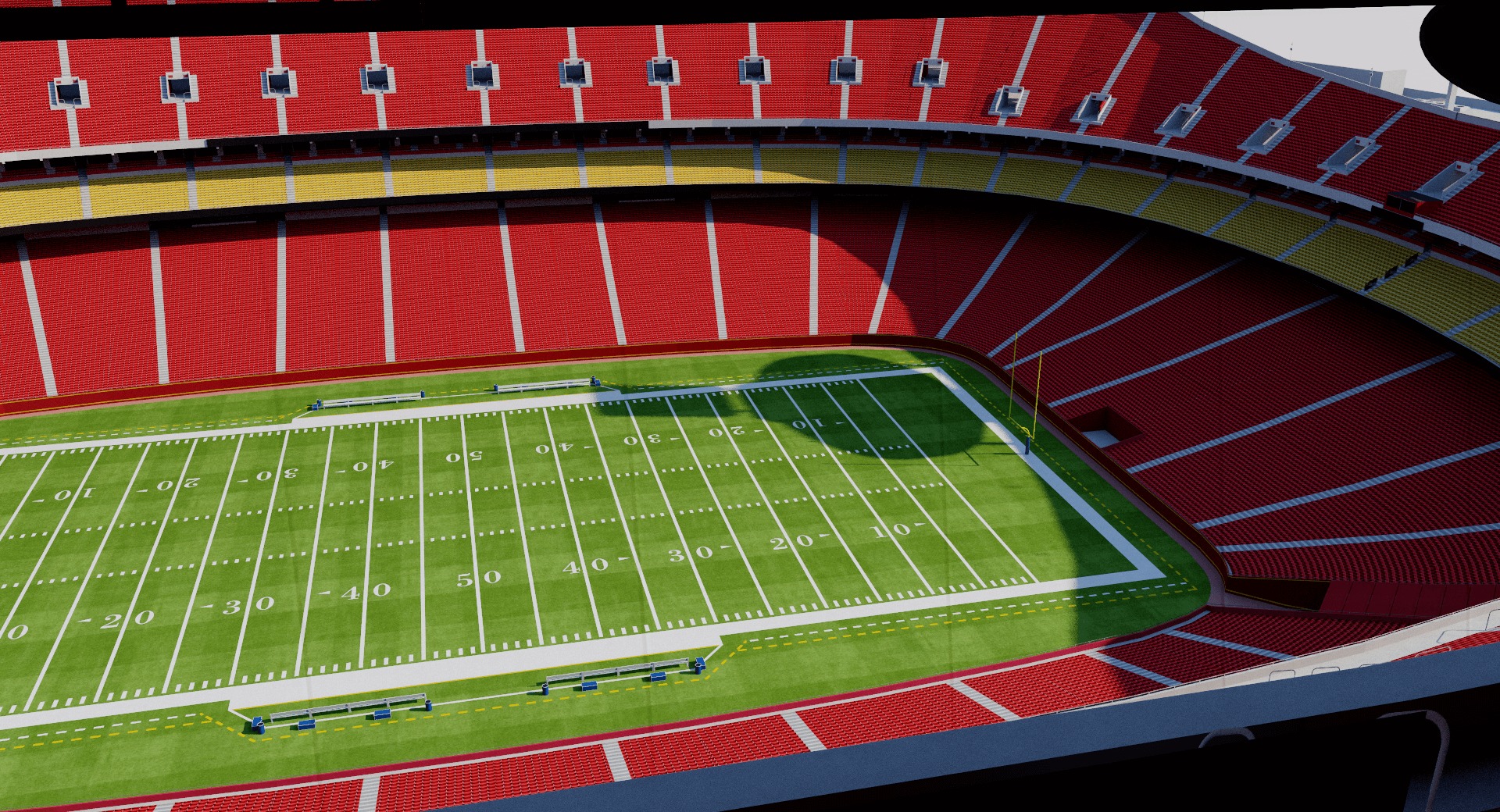 Arrowhead Stadium - Kansas City Chiefs - USA 3D model_9