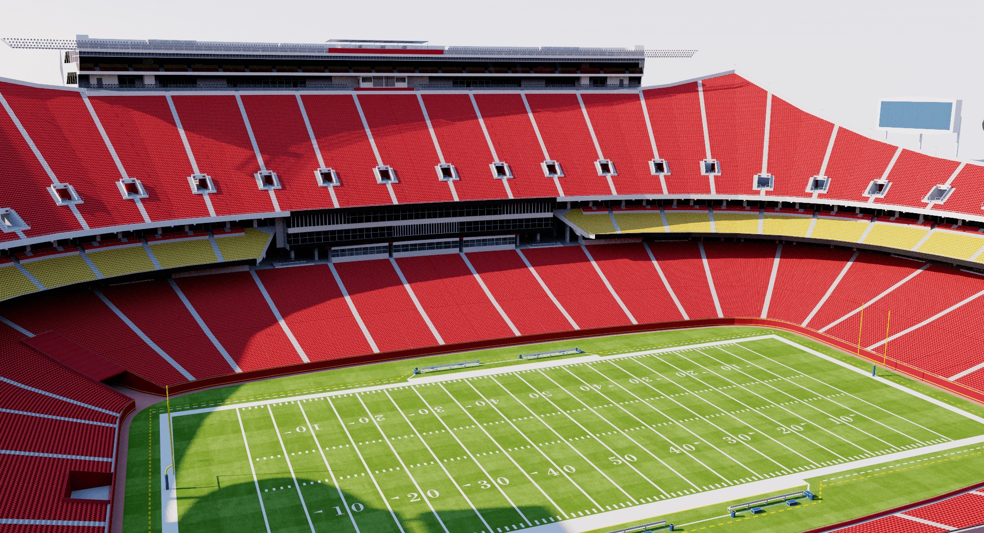 Arrowhead Stadium - Kansas City Chiefs - USA 3D model_3