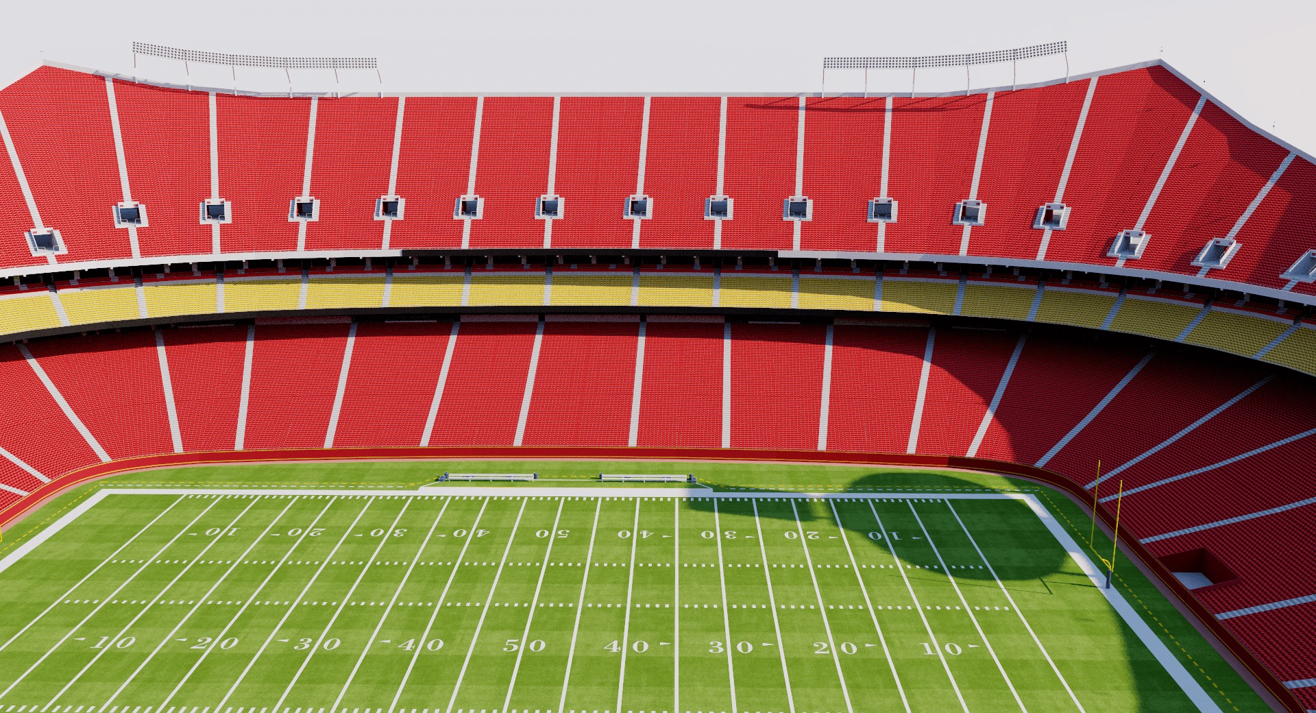 Arrowhead Stadium - Kansas City Chiefs - USA 3D model_4