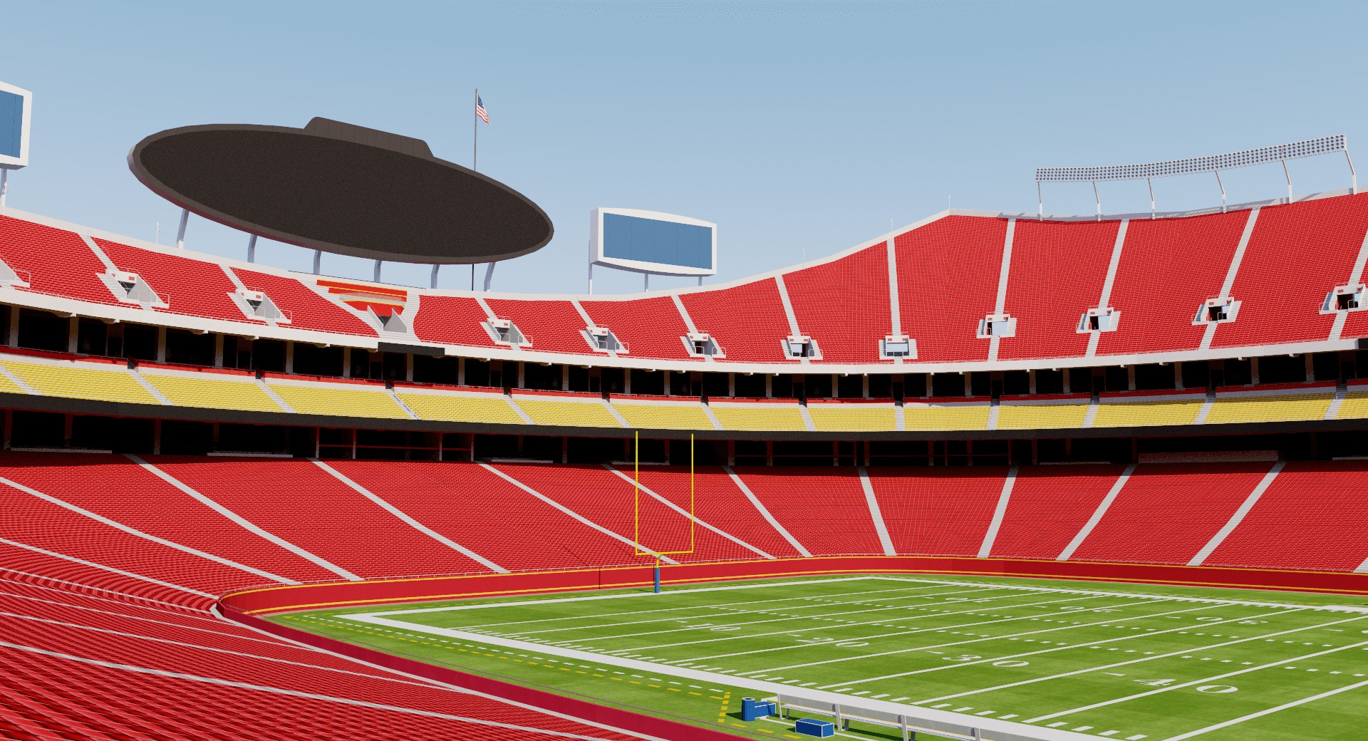 Arrowhead Stadium - Kansas City Chiefs - USA 3D model_5