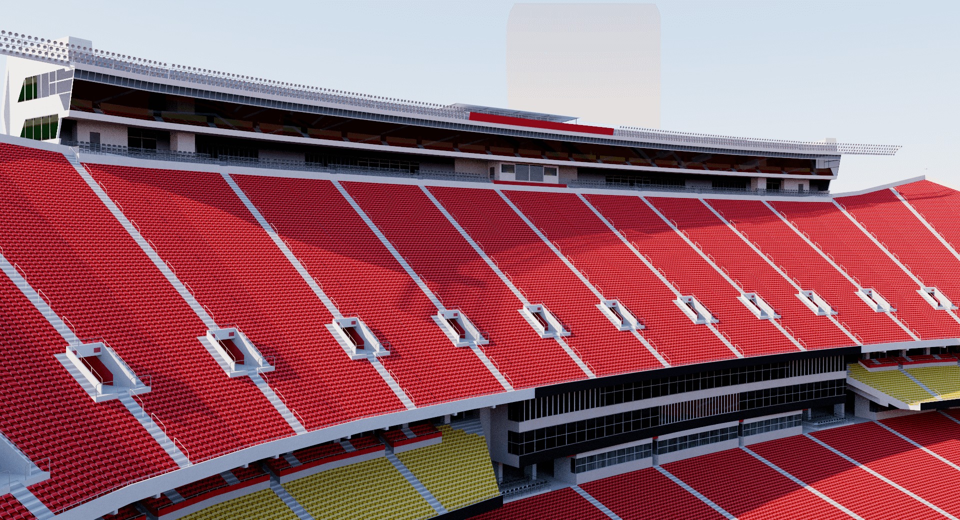 Arrowhead Stadium - Kansas City Chiefs - USA 3D model_8