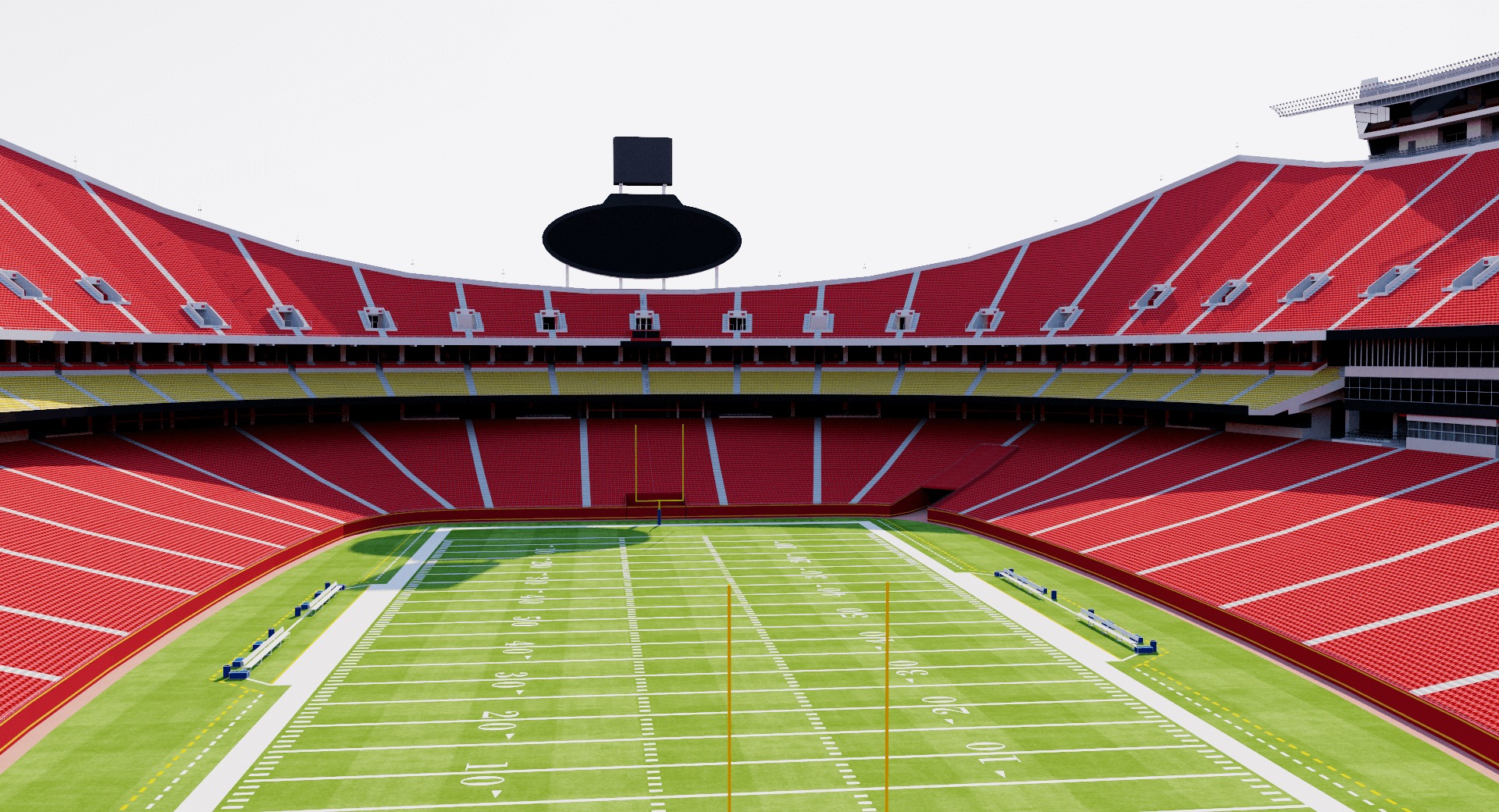 Arrowhead Stadium - Kansas City Chiefs - USA 3D model_7