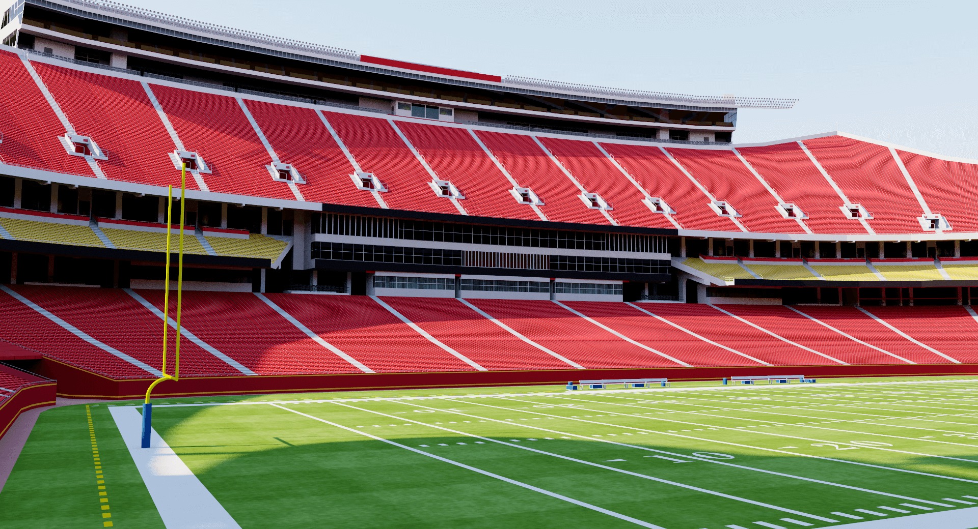 Arrowhead Stadium - Kansas City Chiefs - USA 3D model_6