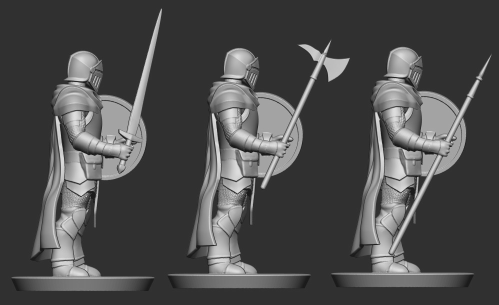 Knight for dnd game 3D print model_3