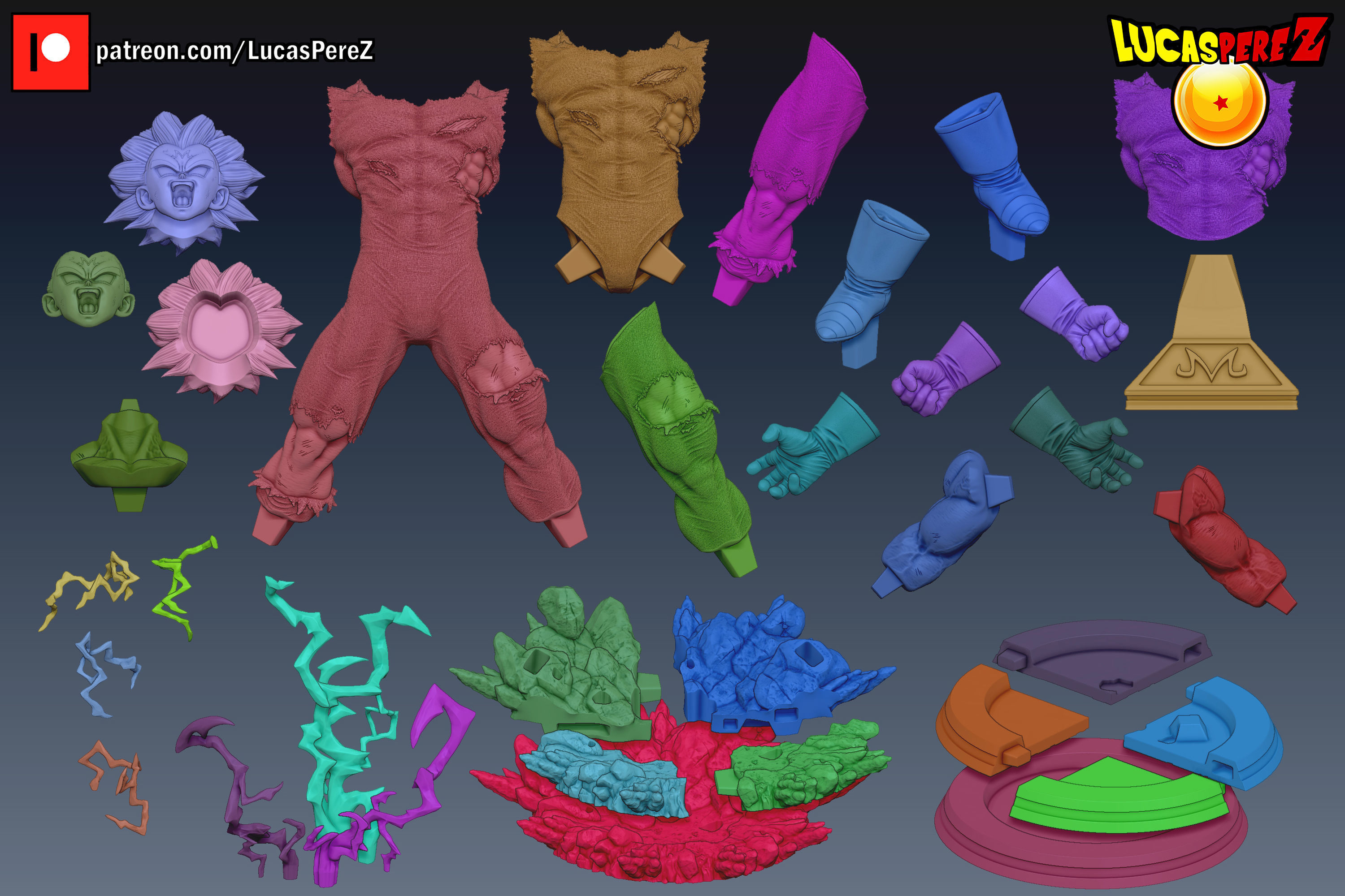 MAJIN VEGETA KAMIKAZE 3D print model_8