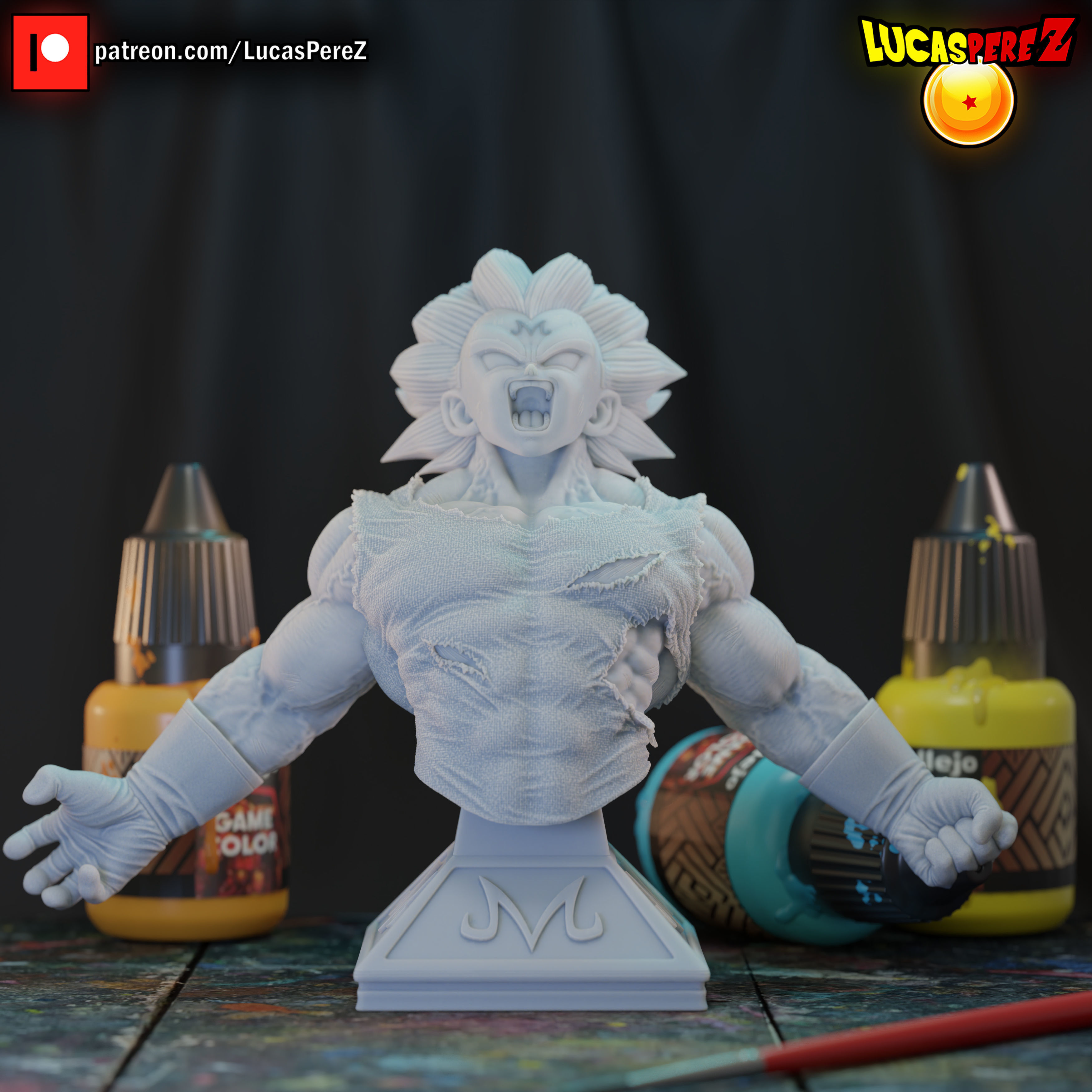 MAJIN VEGETA KAMIKAZE 3D print model_10