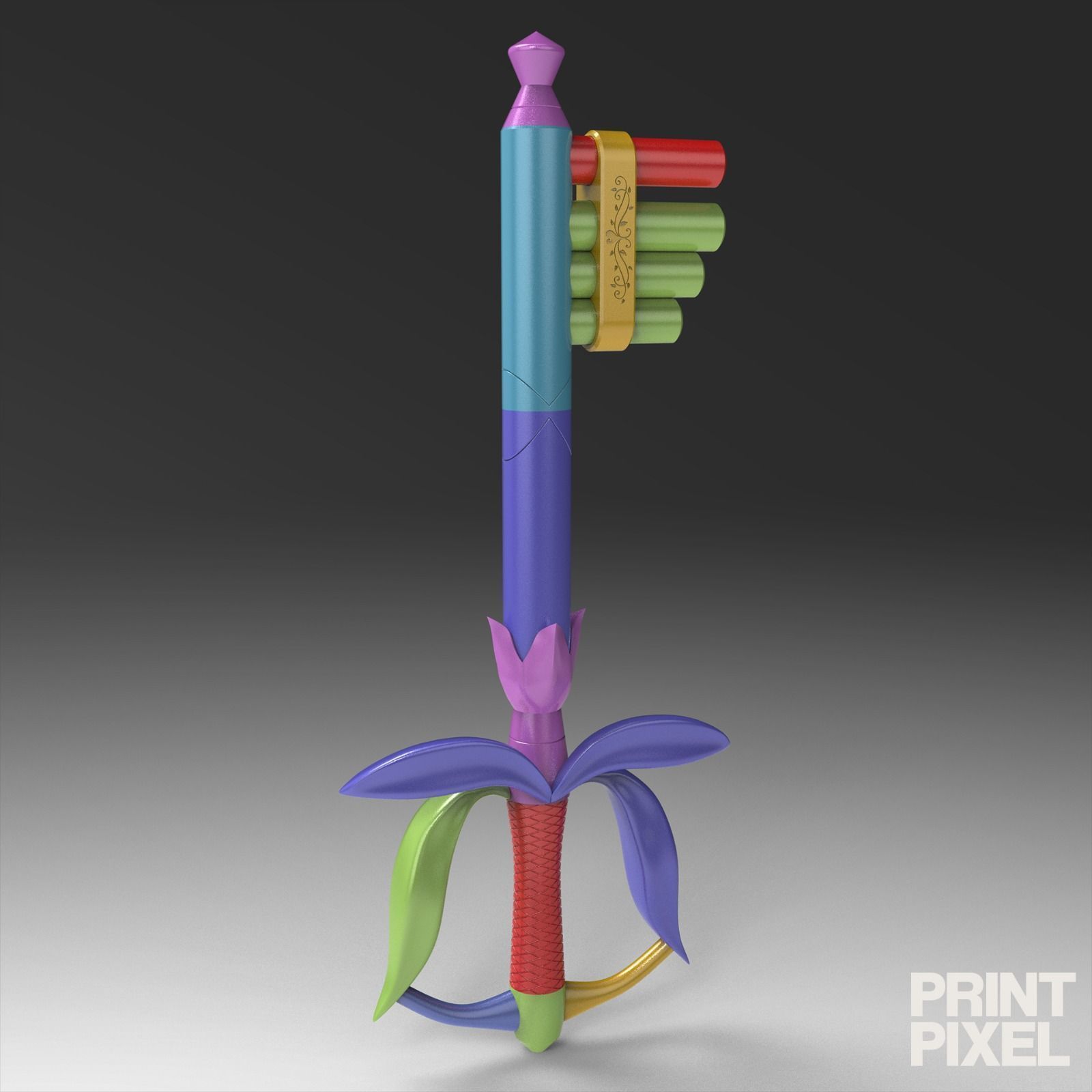 Fairy Harp Keyblade - Kingdom Hearts 3D print model_4