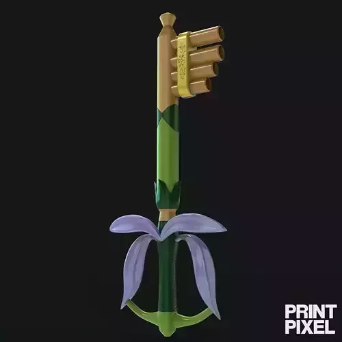 Fairy Harp Keyblade - Kingdom Hearts 3D print model Fairy Harp Keyblade - Kingdom Hearts 3D print model