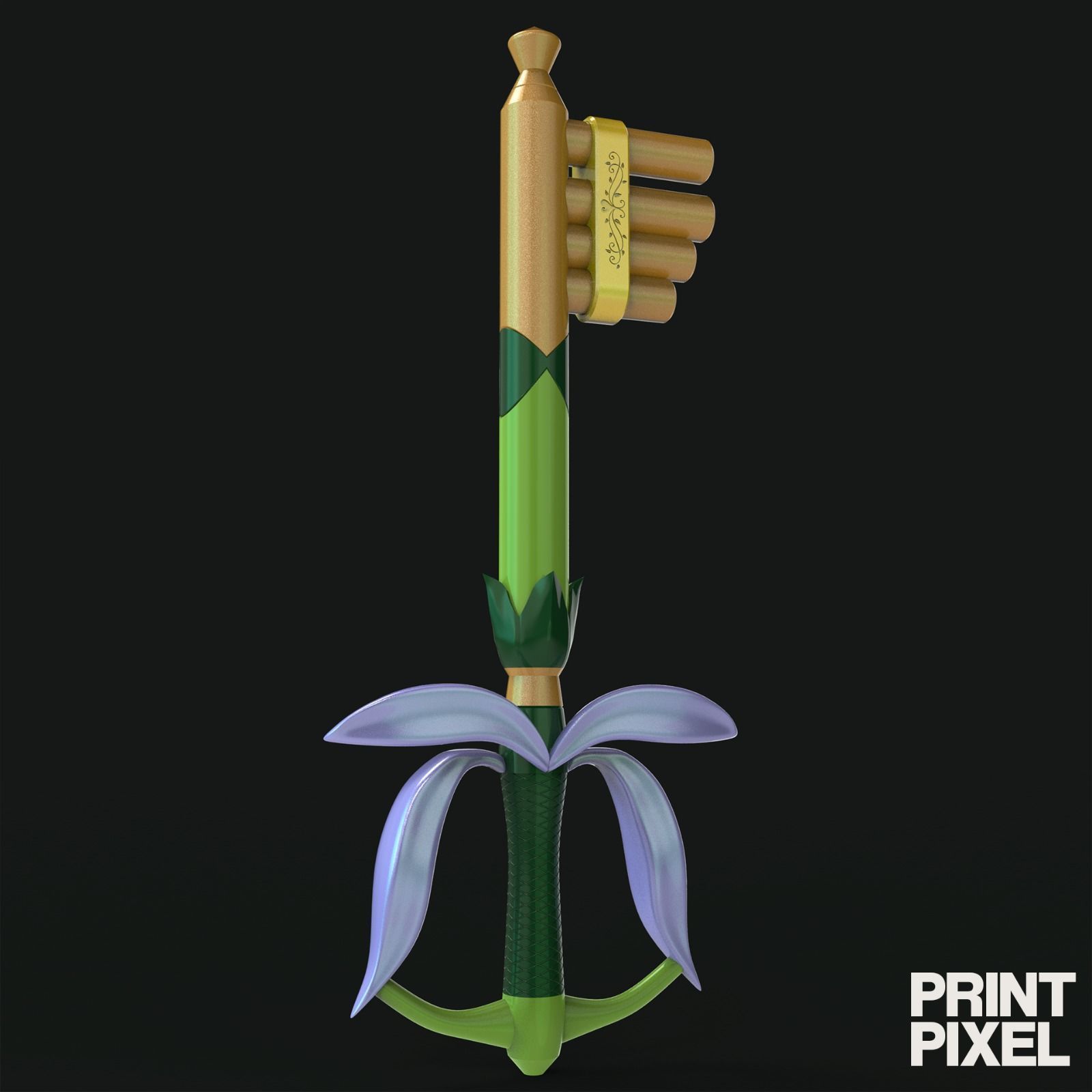 Fairy Harp Keyblade - Kingdom Hearts 3D print model_3