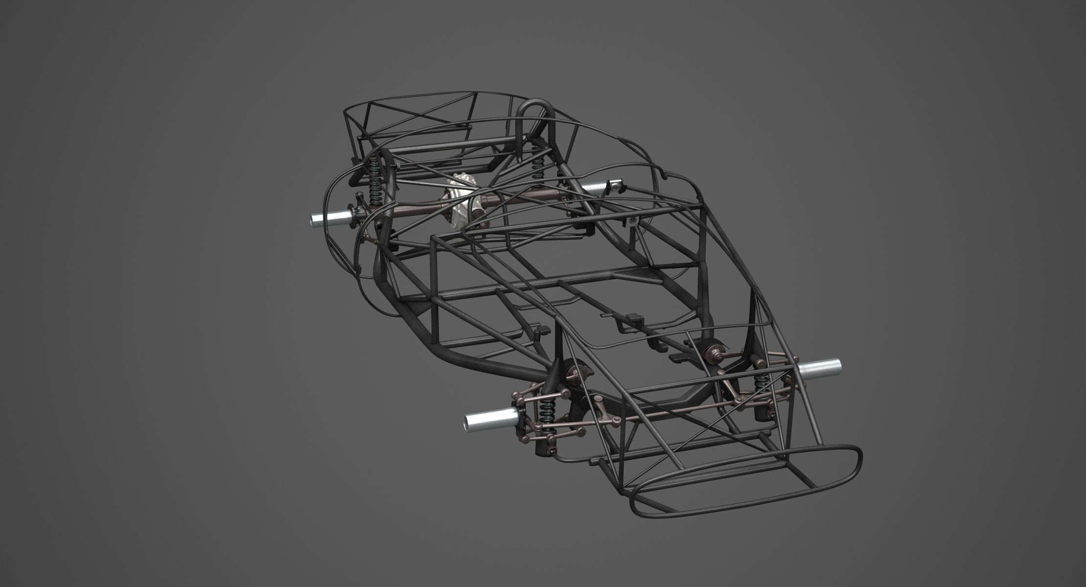 Chassis Frame - Ferrari 250 TR Testa Rossa Kit 3D print model_7