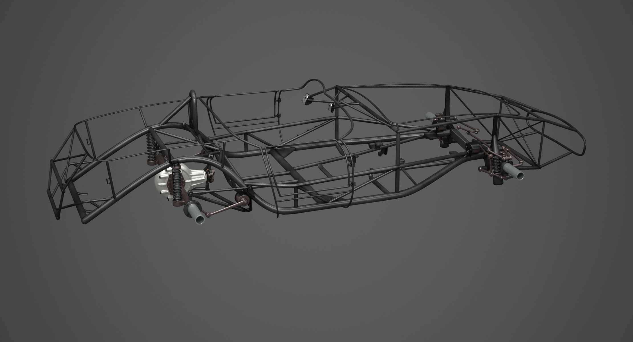 Chassis Frame - Ferrari 250 TR Testa Rossa Kit 3D print model_10