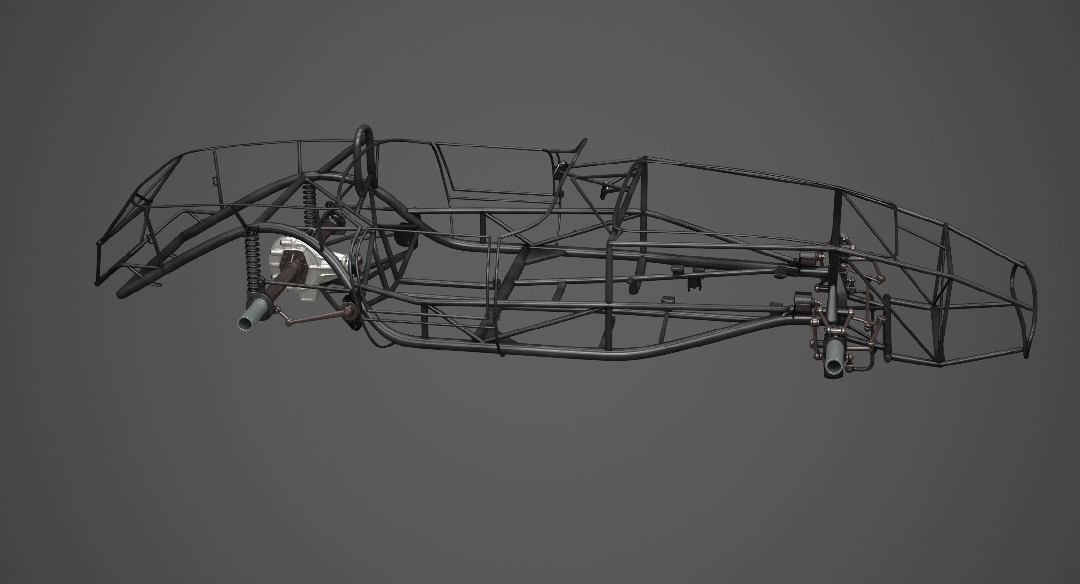 Chassis Frame - Ferrari 250 TR Testa Rossa Kit 3D print model_9