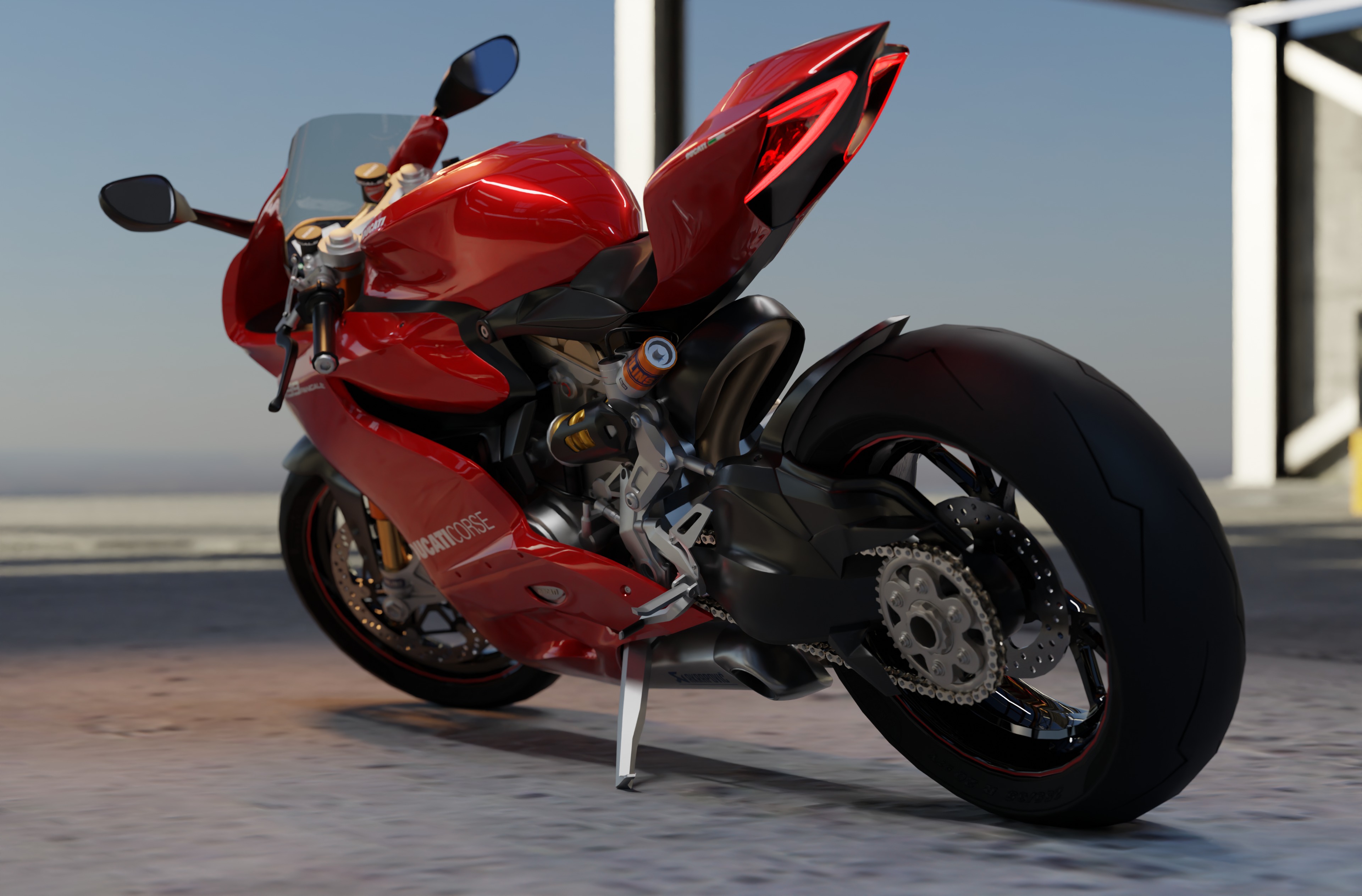 Ducati Panigal V2 3D model_5