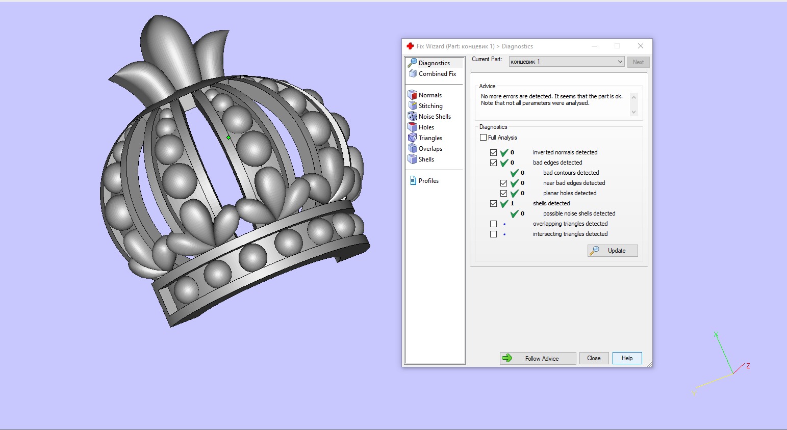CROSS WITH CROWNS 3D print model_11