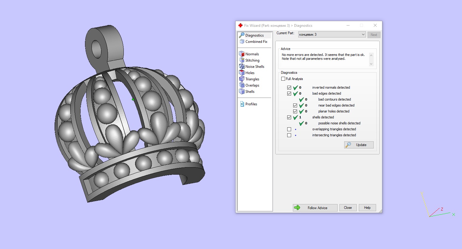 CROSS WITH CROWNS 3D print model_12