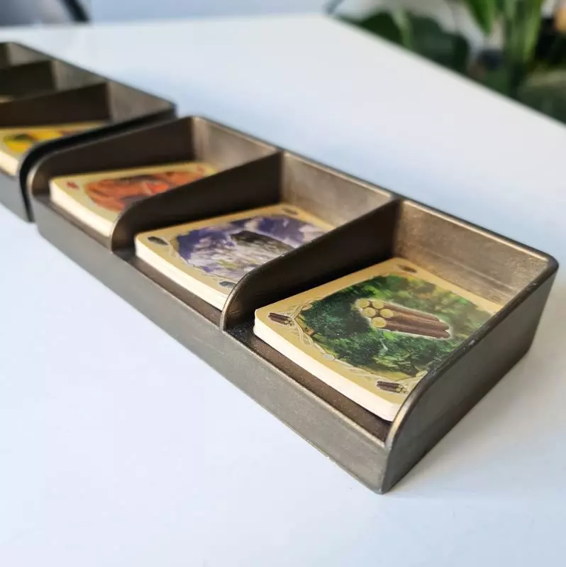Catan card holder 3D print model_0