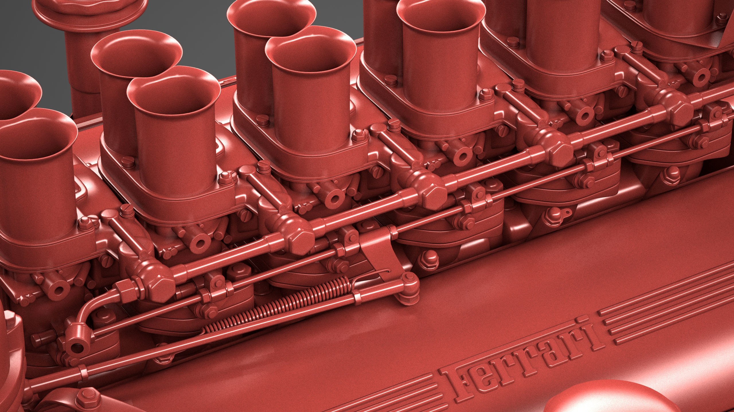 Ferrari 250 TR Chassis Frame - Engine - Wheels Pack Bundle 3D Model Collection_48