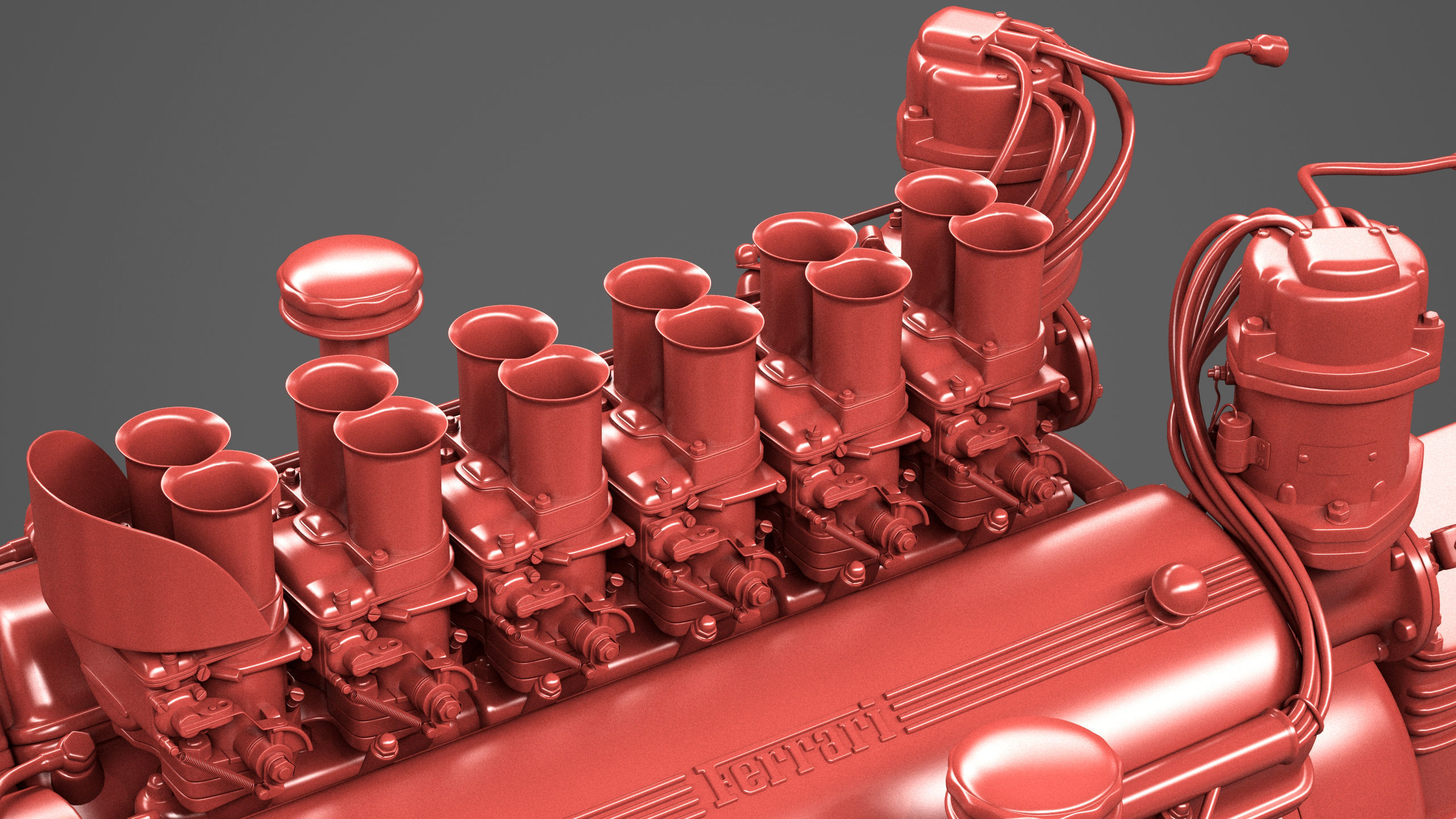 Ferrari 250 TR Chassis Frame - Engine - Wheels Pack Bundle 3D Model Collection_46