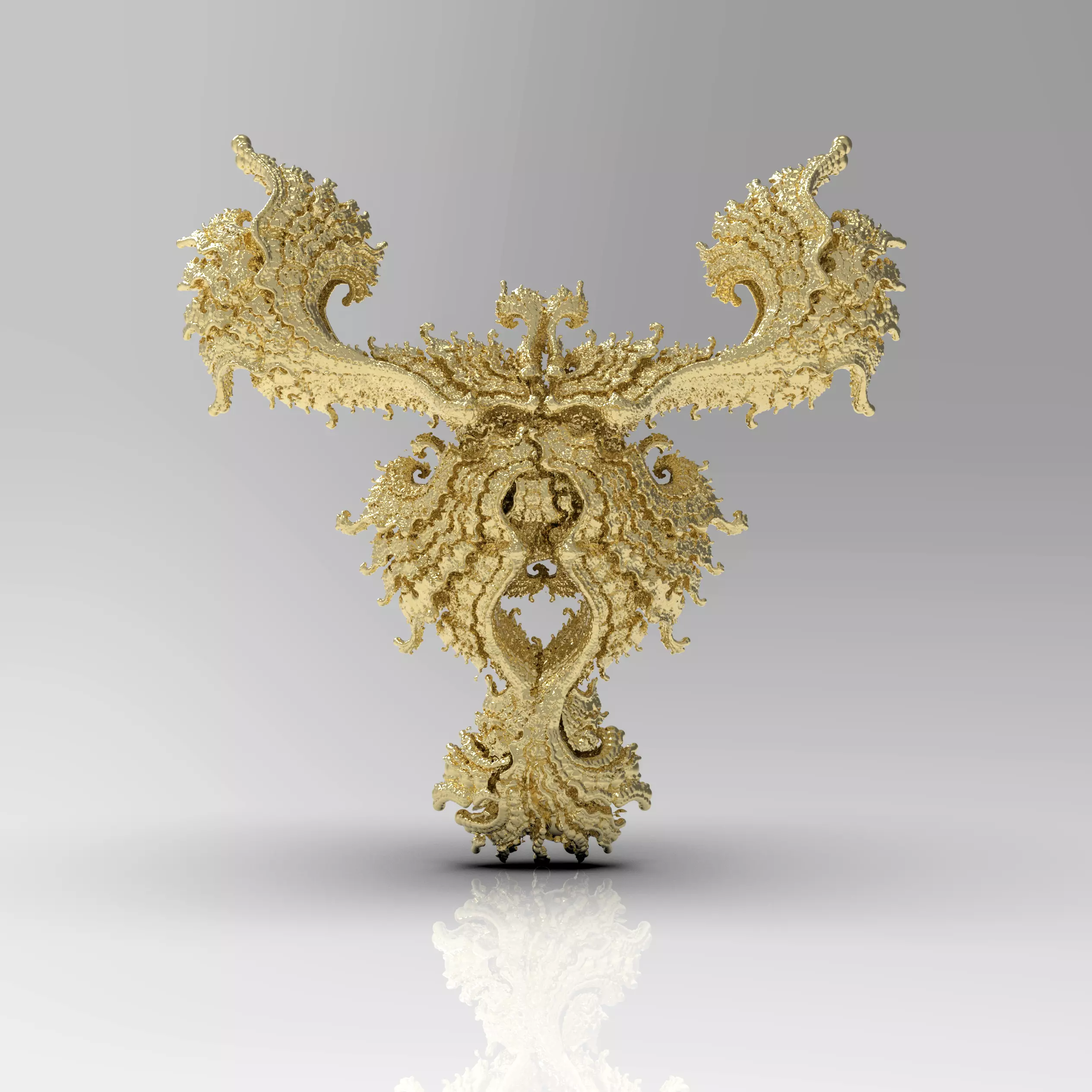 Fractal Kleinian - 2Fold symmetry 3D print model