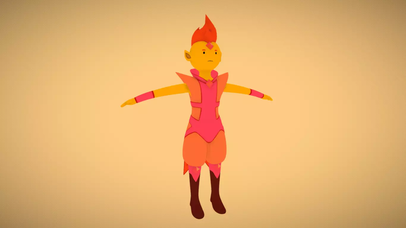 Flame Prince 3D model_0