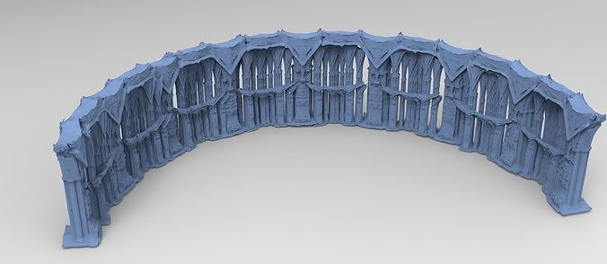Ancient Mars stone pillar 3  3D model
