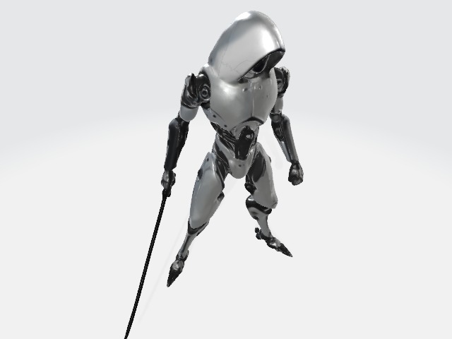 Fighter robot 3D model_3