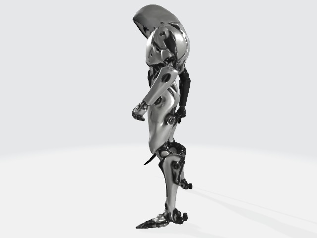 Fighter robot 3D model_1