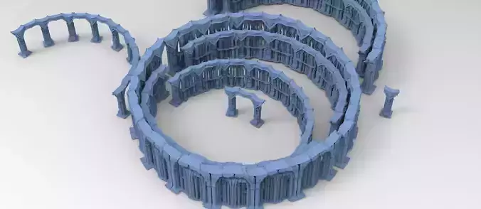 Ancient Mars stone pillar collection 